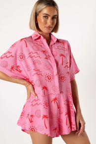 PLAYSUITS @Sebastian Playsuit - Pink Print