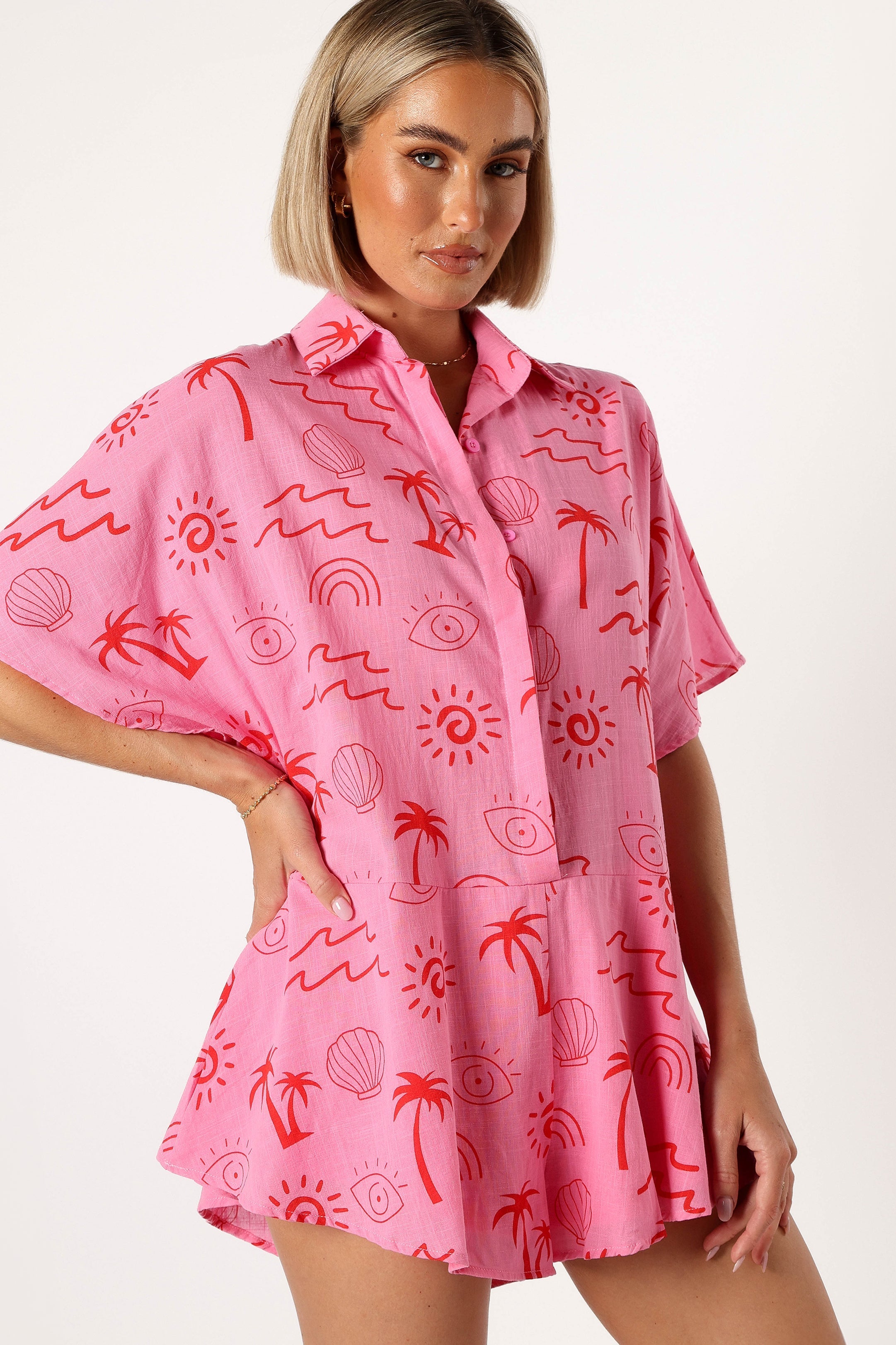 PLAYSUITS @Sebastian Playsuit - Pink Print