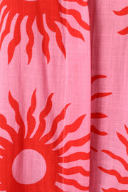 PLAYSUITS @Sebastian Playsuit - Pink Red Sun Print