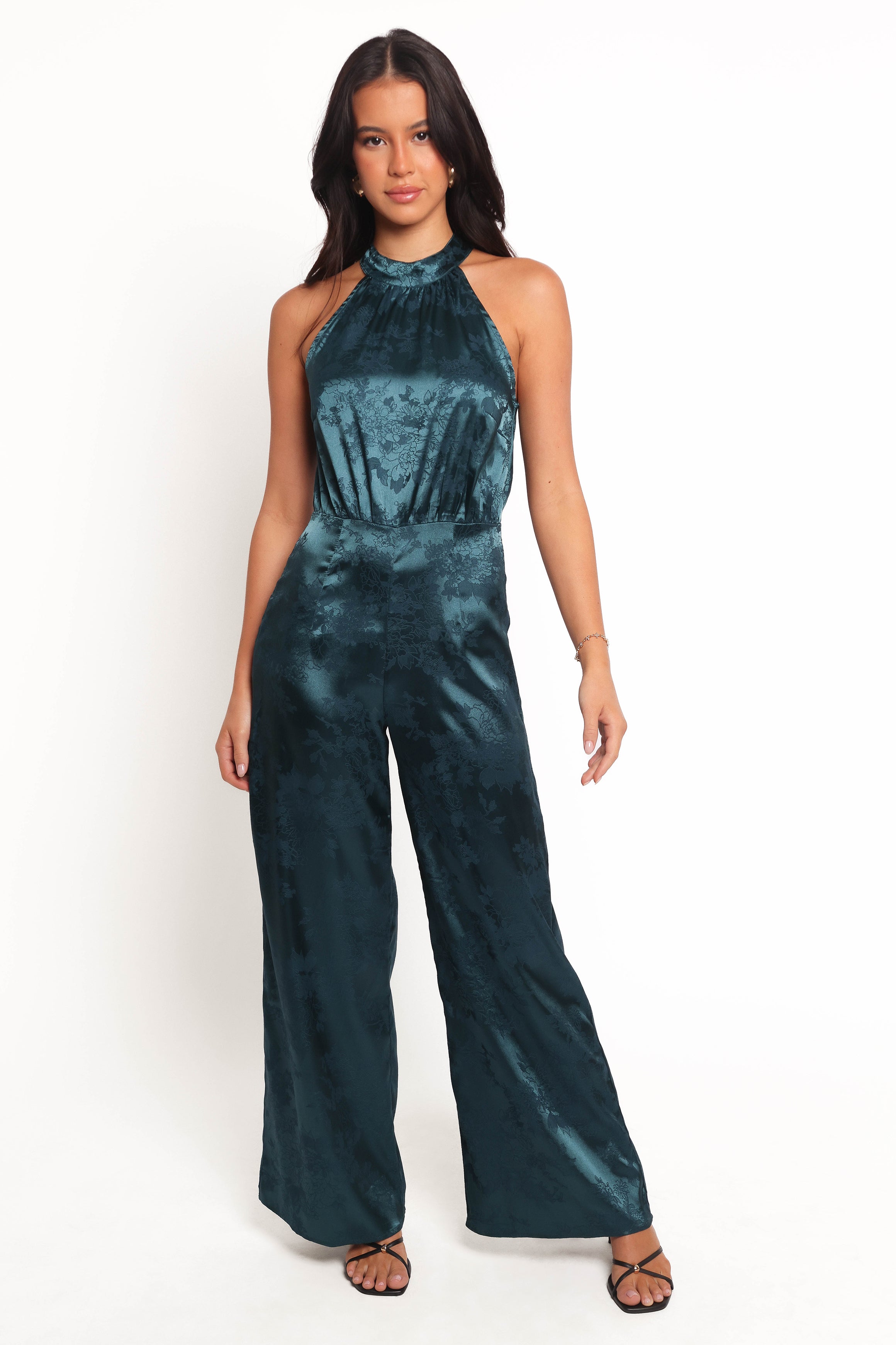 PLAYSUITS Shellbie High Neck Jumpsuit - Teal