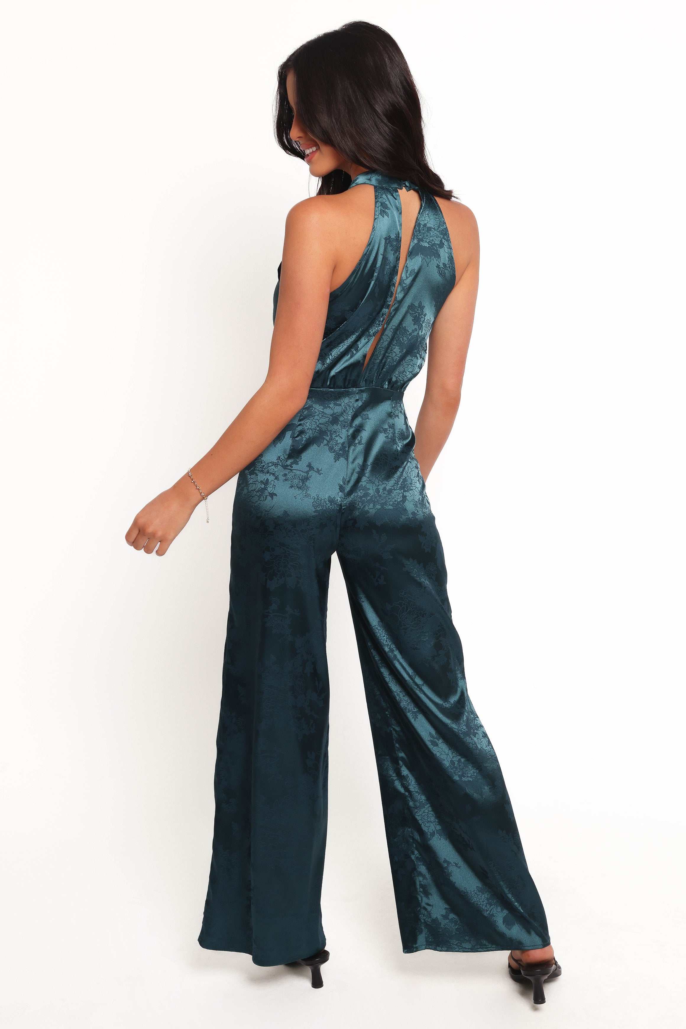 PLAYSUITS Shellbie High Neck Jumpsuit - Teal