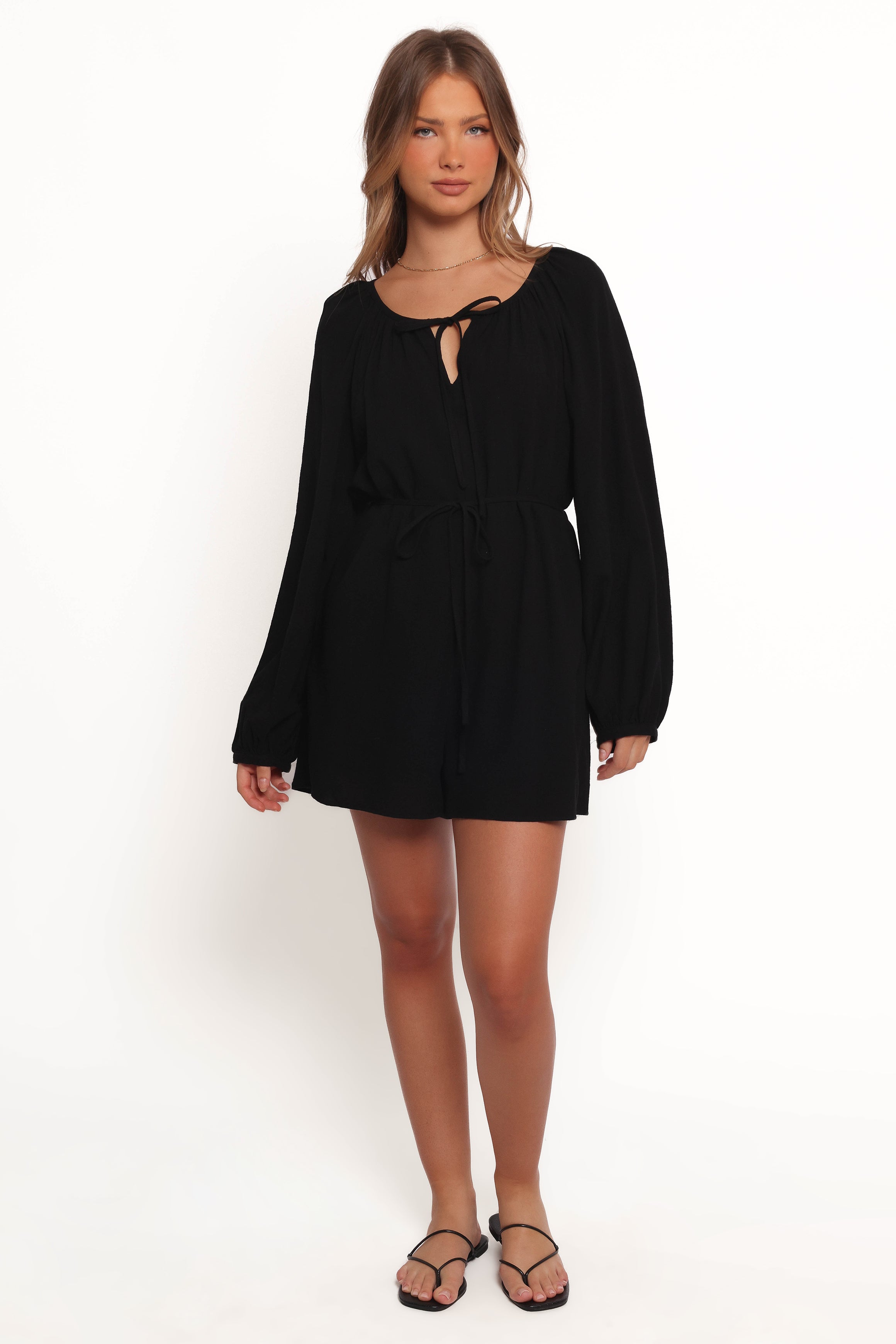 PLAYSUITS Shyre Tie Waist Playsuit - Black