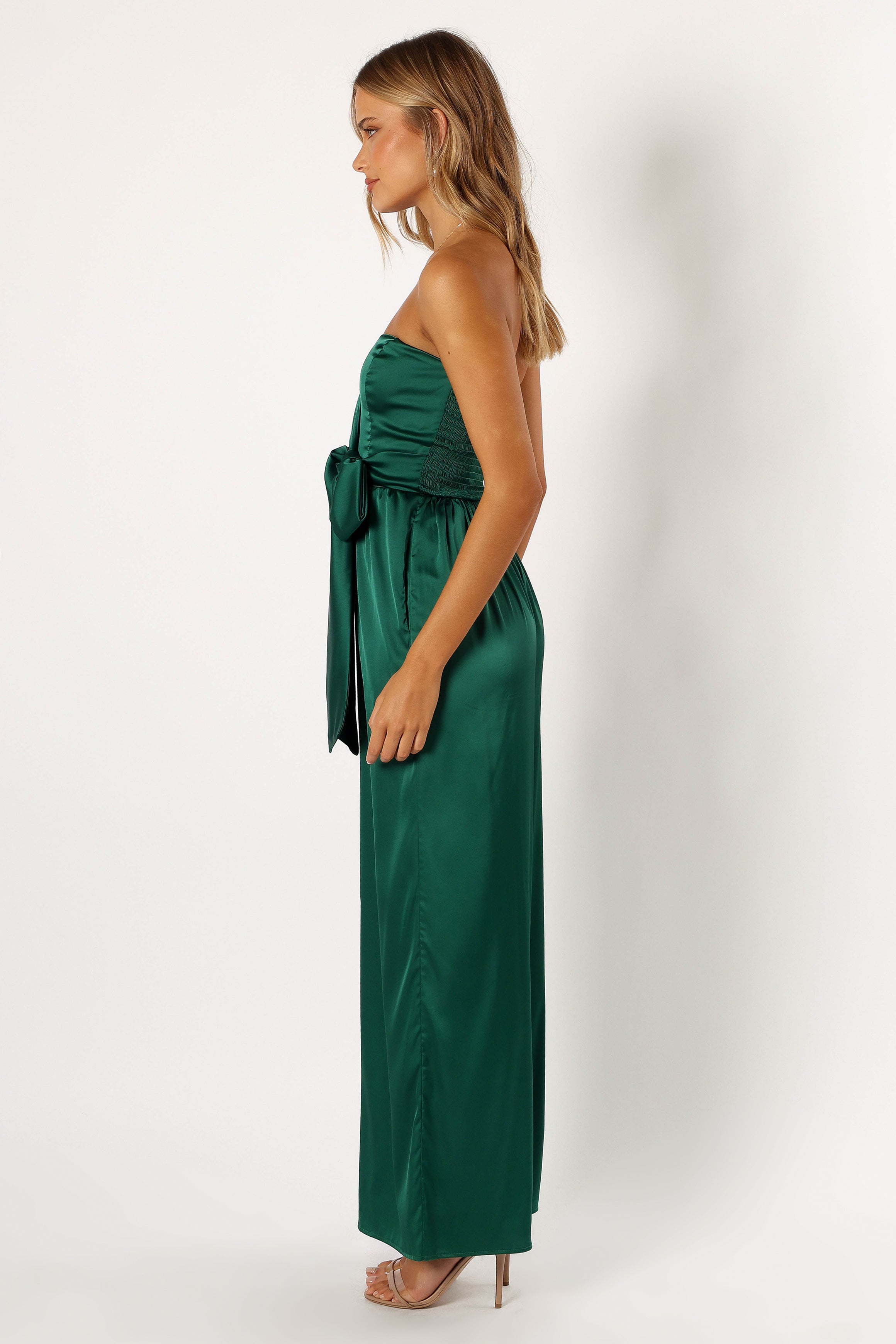 PLAYSUITS @Tanya Strapless Jumpsuit - Emerald