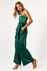 PLAYSUITS @Tanya Strapless Jumpsuit - Emerald