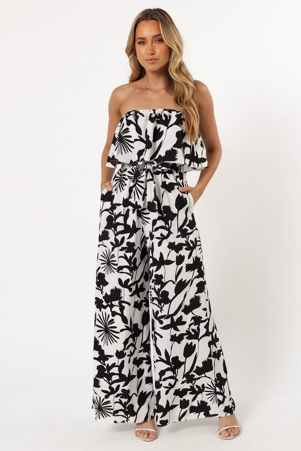 PLAYSUITS @Torie Jumpsuit - Black Floral