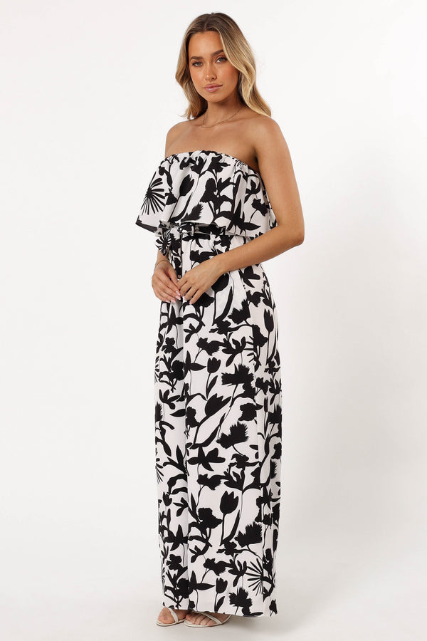 PLAYSUITS @Torie Jumpsuit - Black Floral