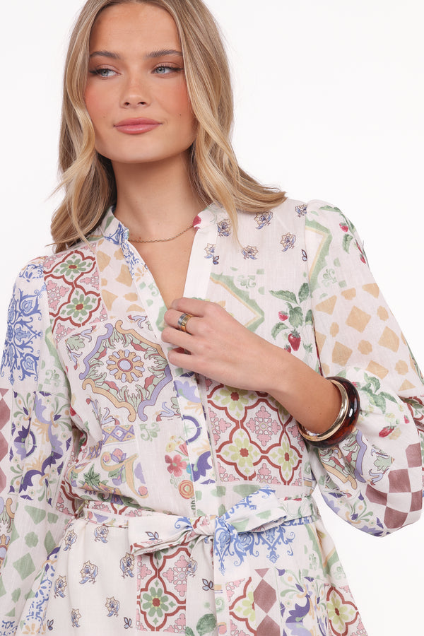 PLAYSUITS Venice Long Sleeve Playsuit - Multi