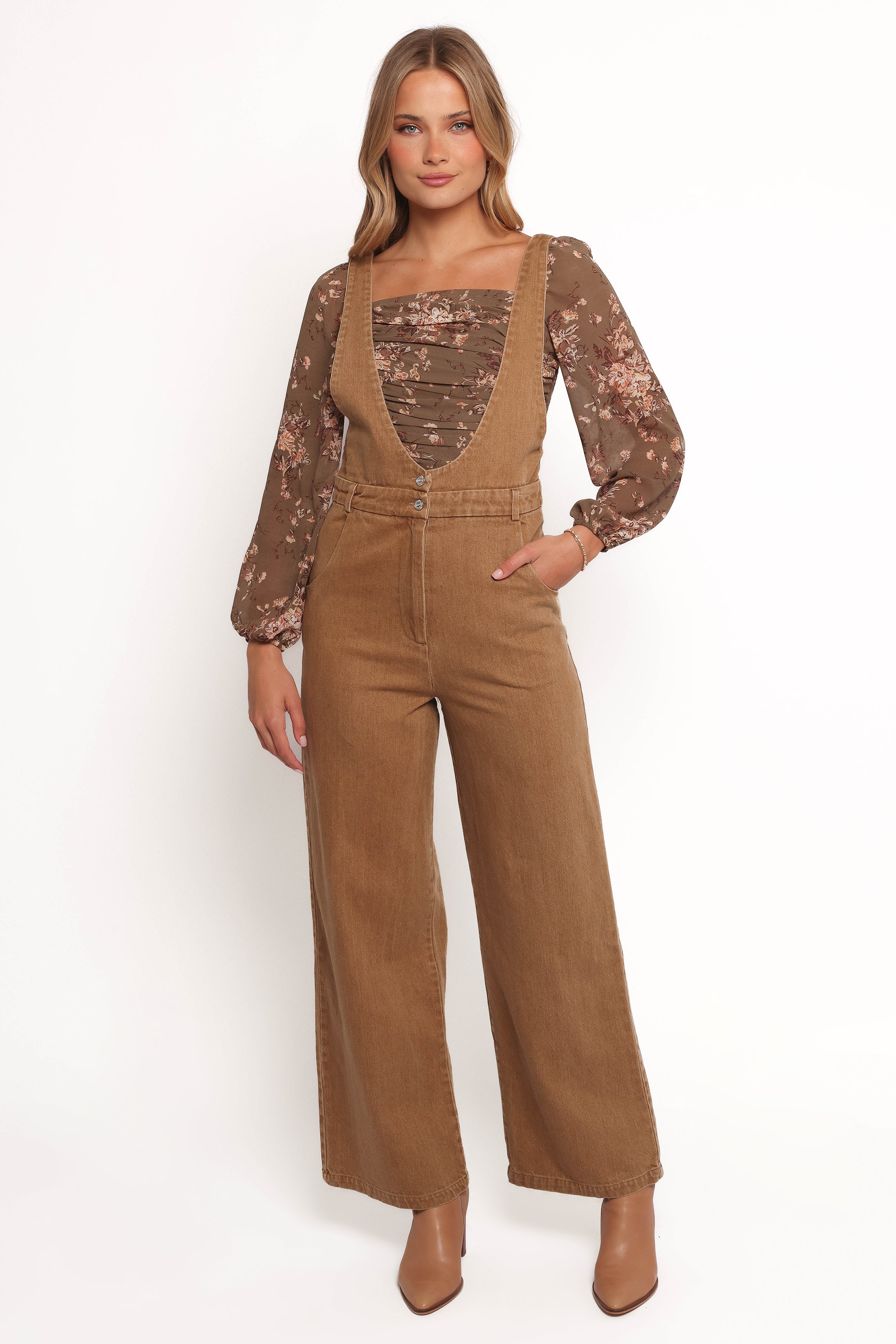 PLAYSUITS Vieve Jumpsuit - Brown