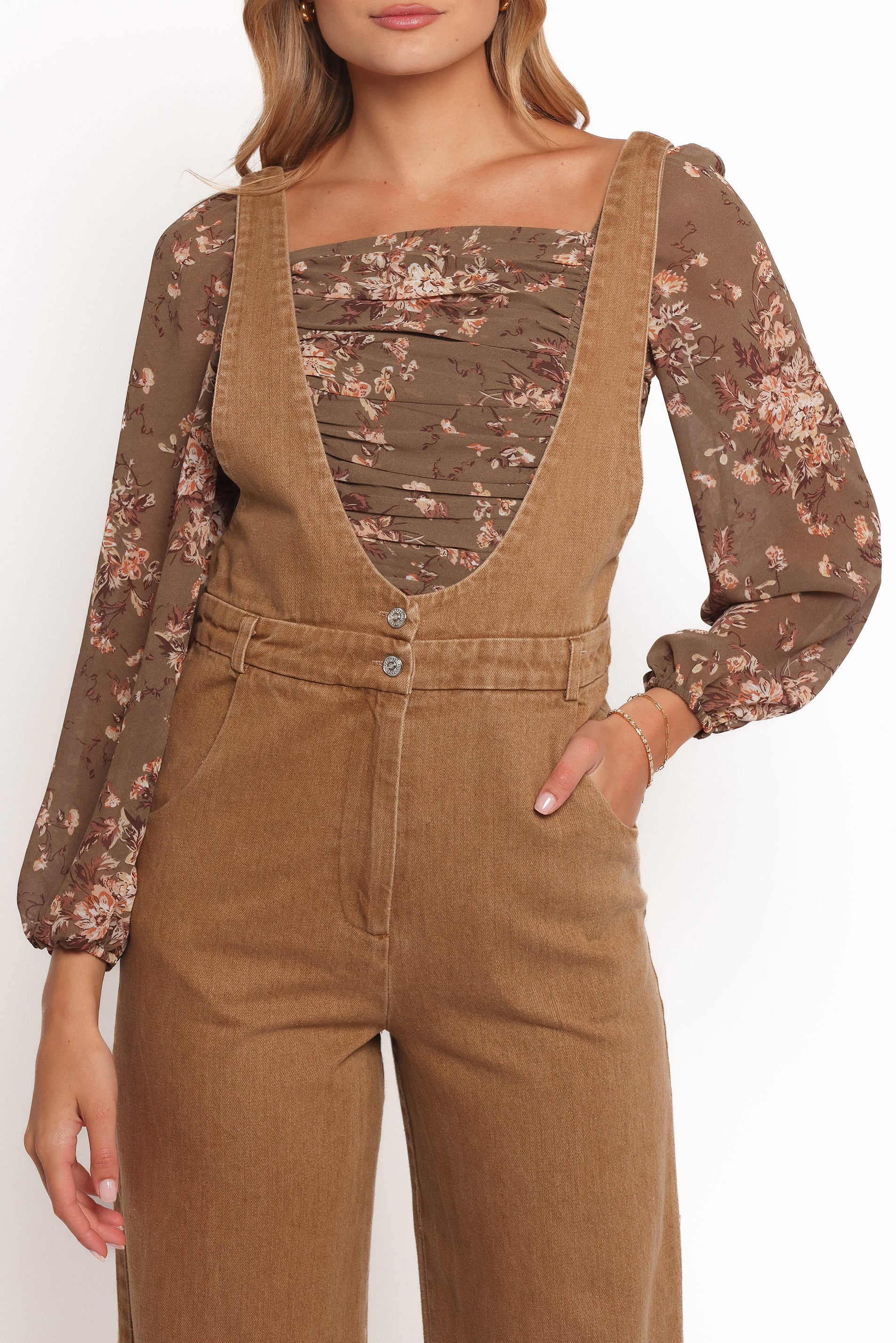 PLAYSUITS Vieve Jumpsuit - Brown