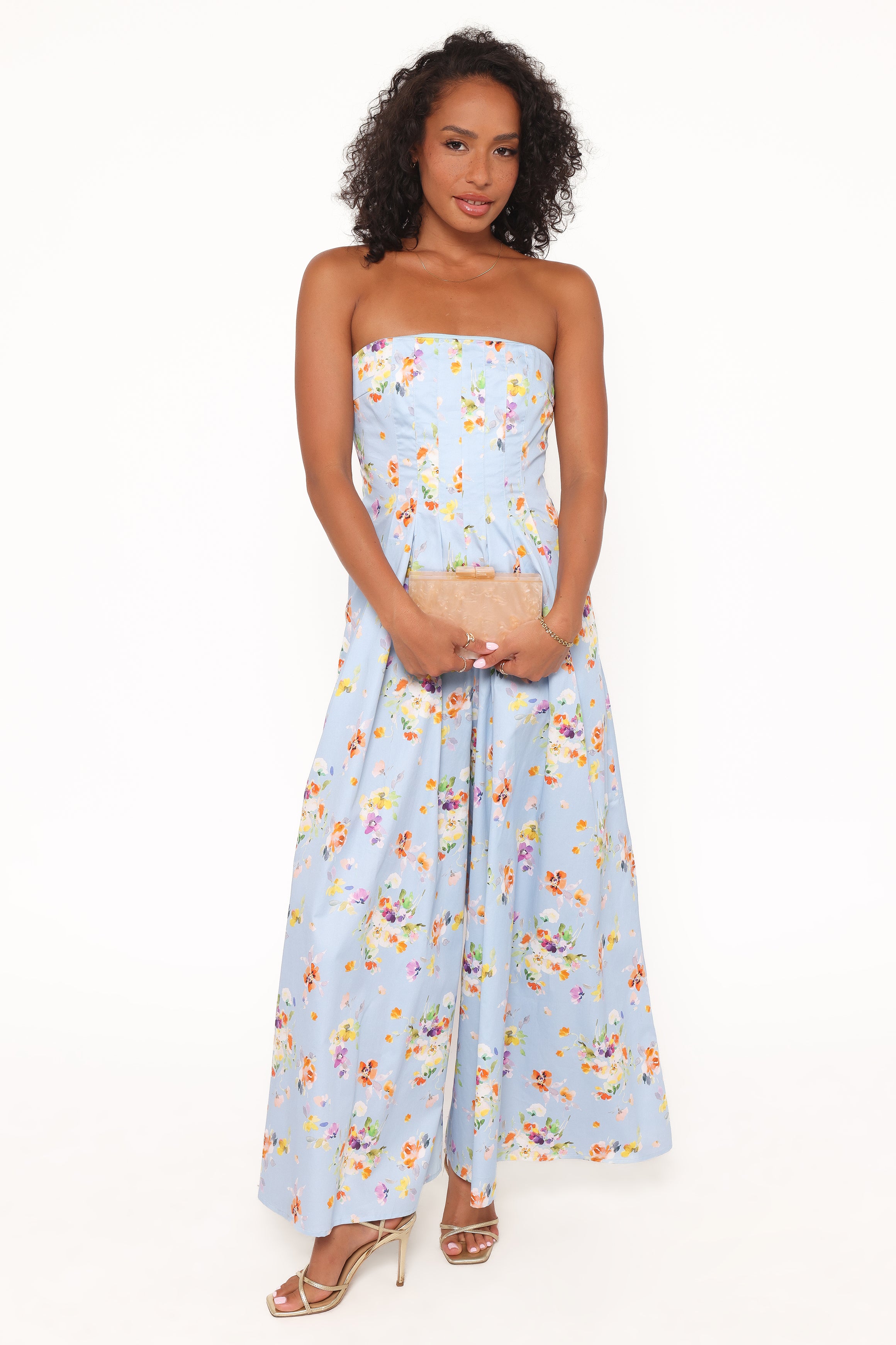 PLAYSUITS Wren Jumpsuit - Cornflower Blue Floral