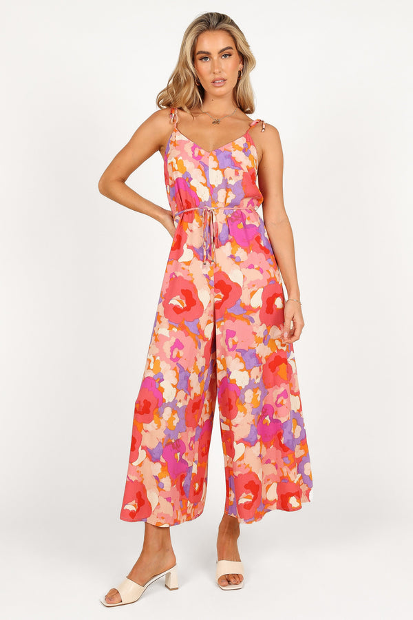 PLAYSUITS Zahara Wide Leg Jumpsuit - Floral