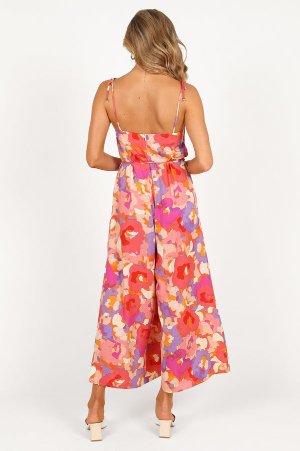 PLAYSUITS Zahara Wide Leg Jumpsuit - Floral