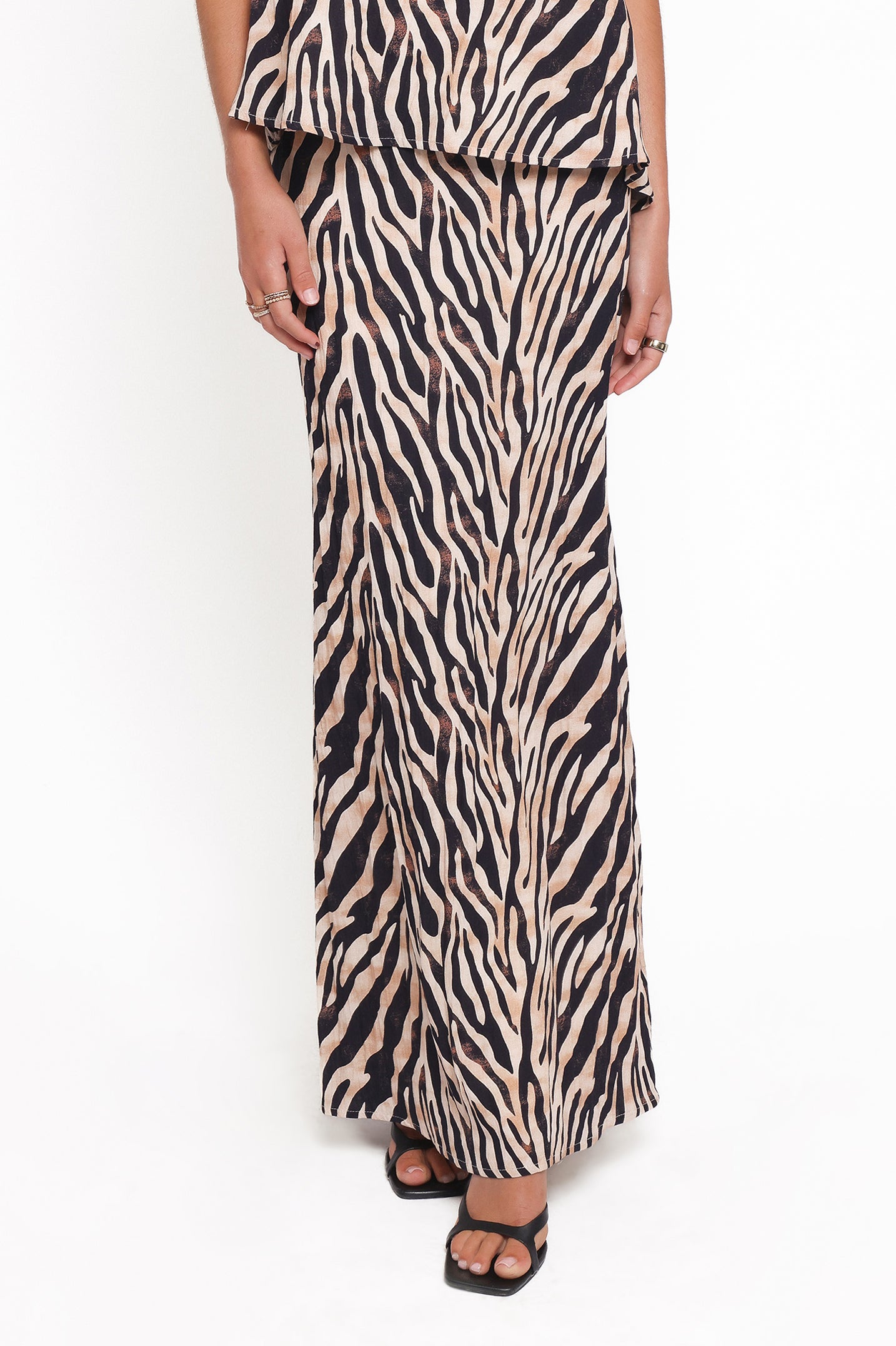 SETS Agnes Skirt Set - Brown Zebra