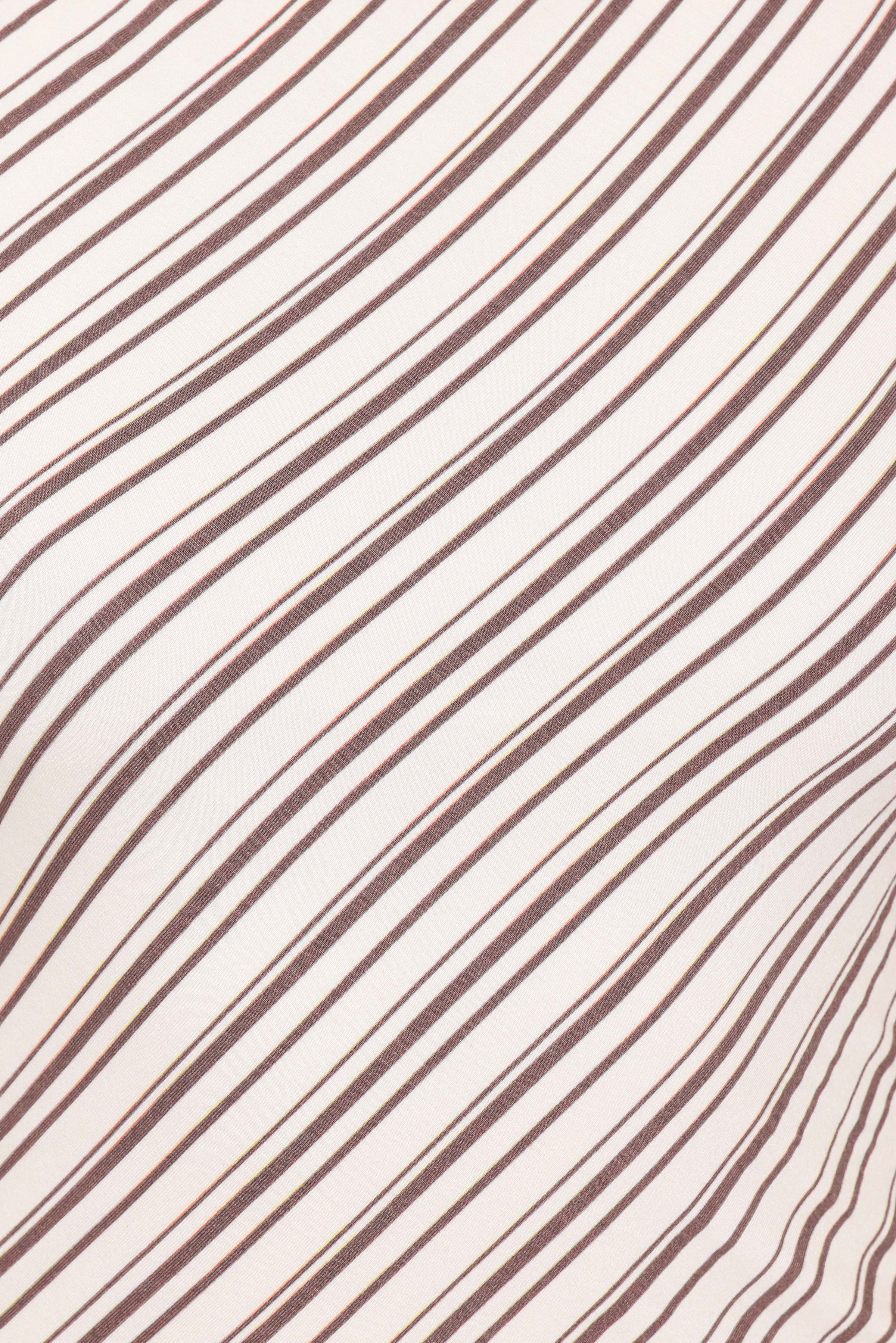 SETS Amber Skirt Set - Cream/Brown Stripe