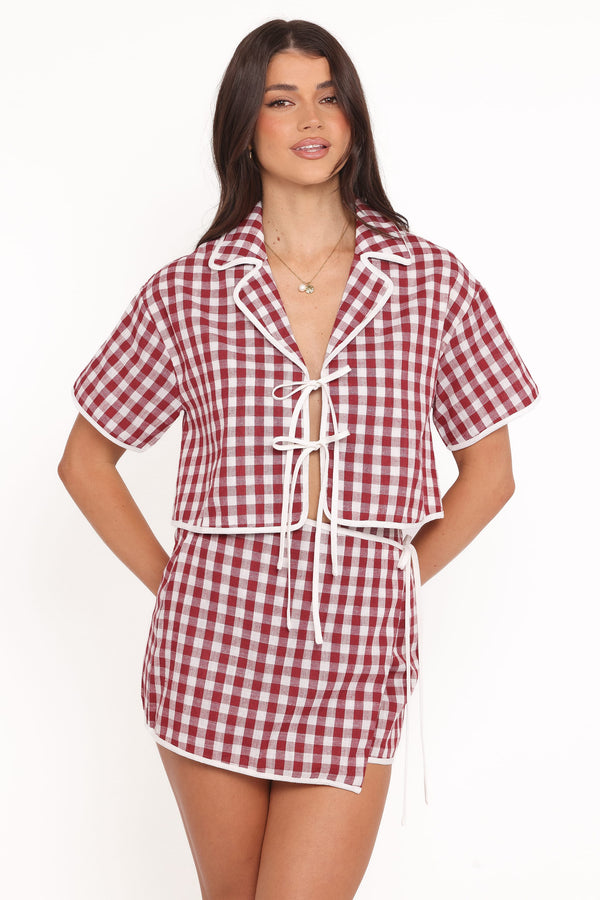 SETS Ana Skort Set - Burgundy