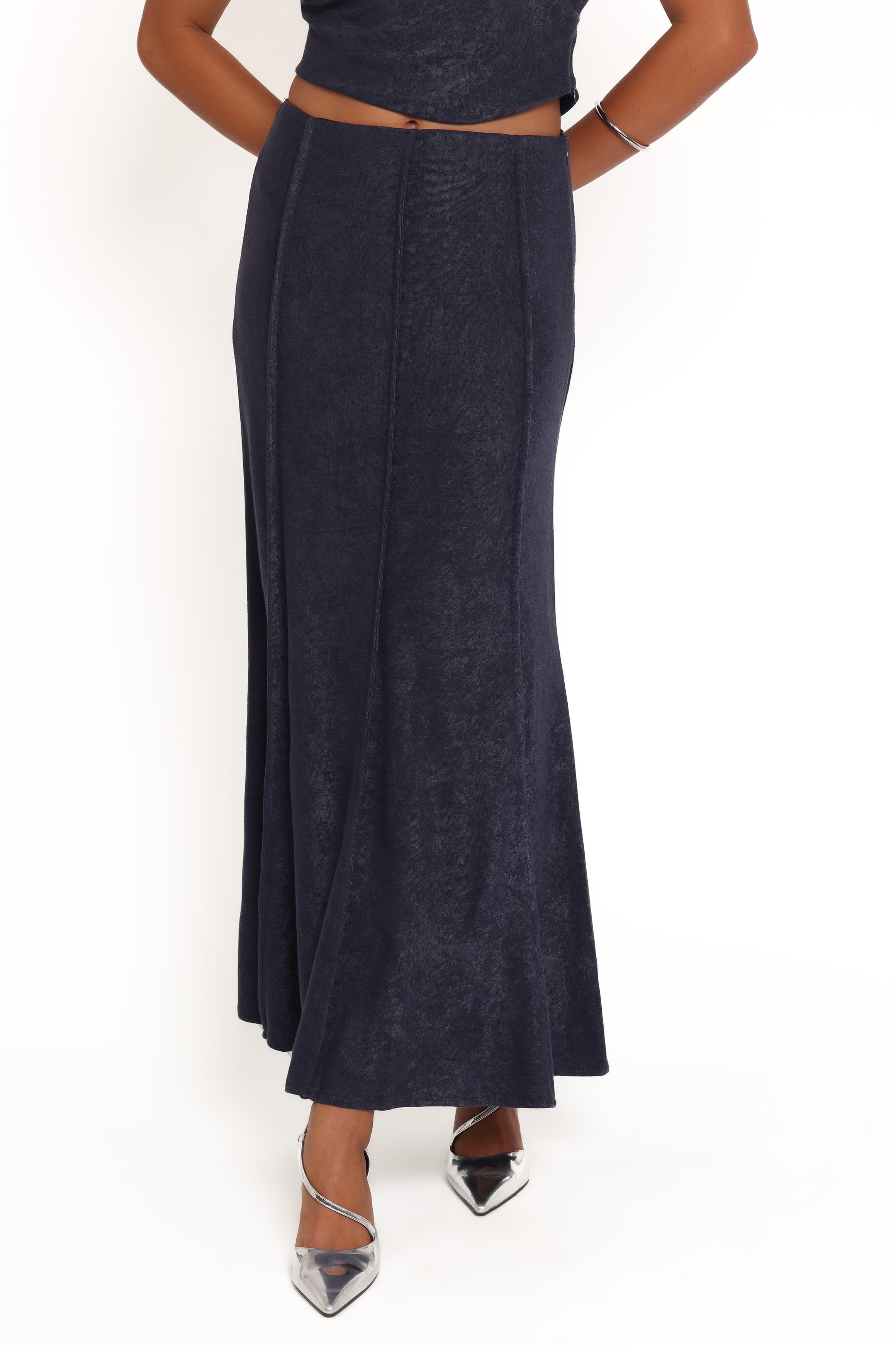 SETS Aria Maxi Skirt Set - Denim Blue