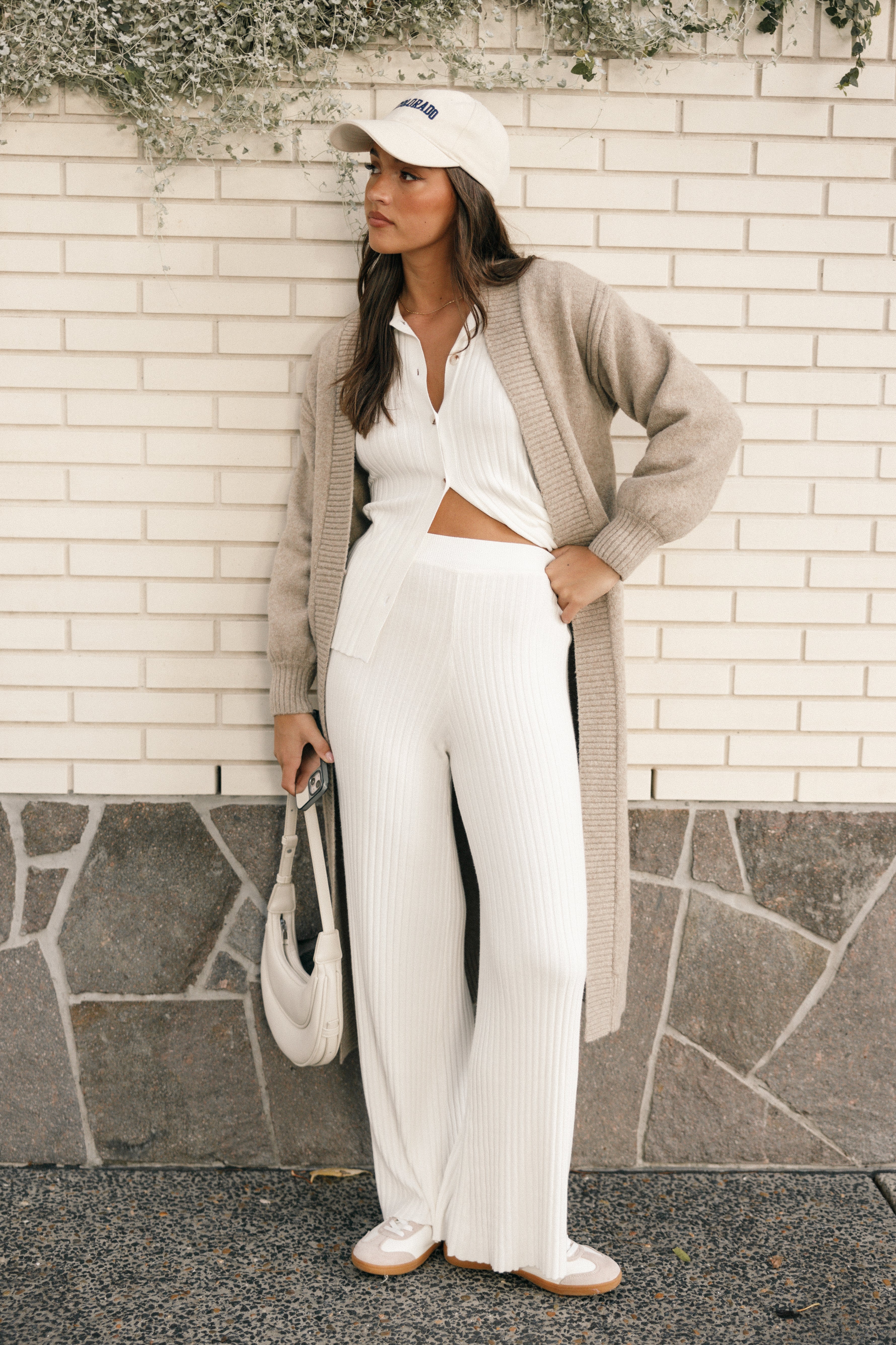 emilyoda Ripple Knit Bodysuit Off White Emily Ratajkowski White