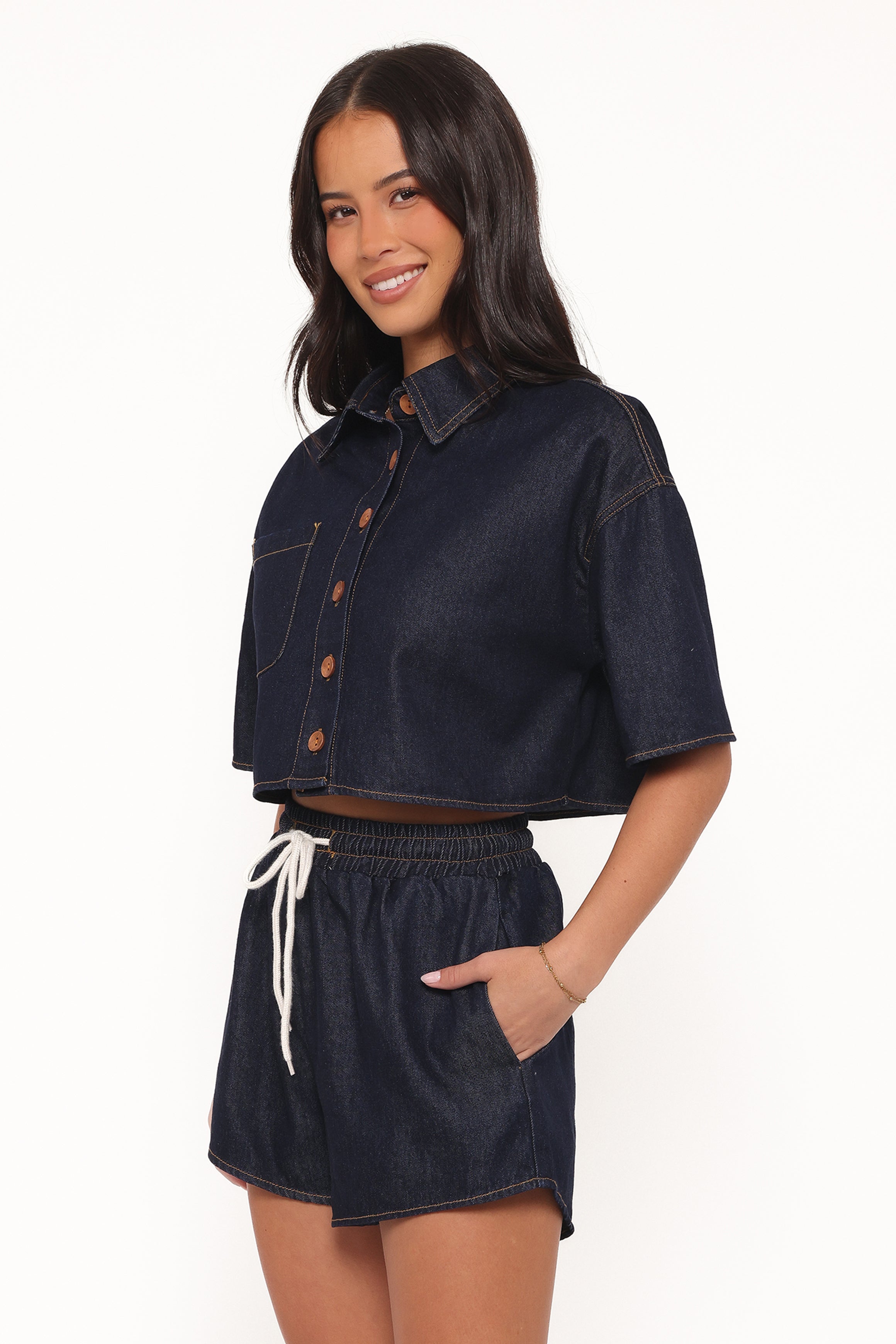 SETS Bels Denim Short Set - Indigo