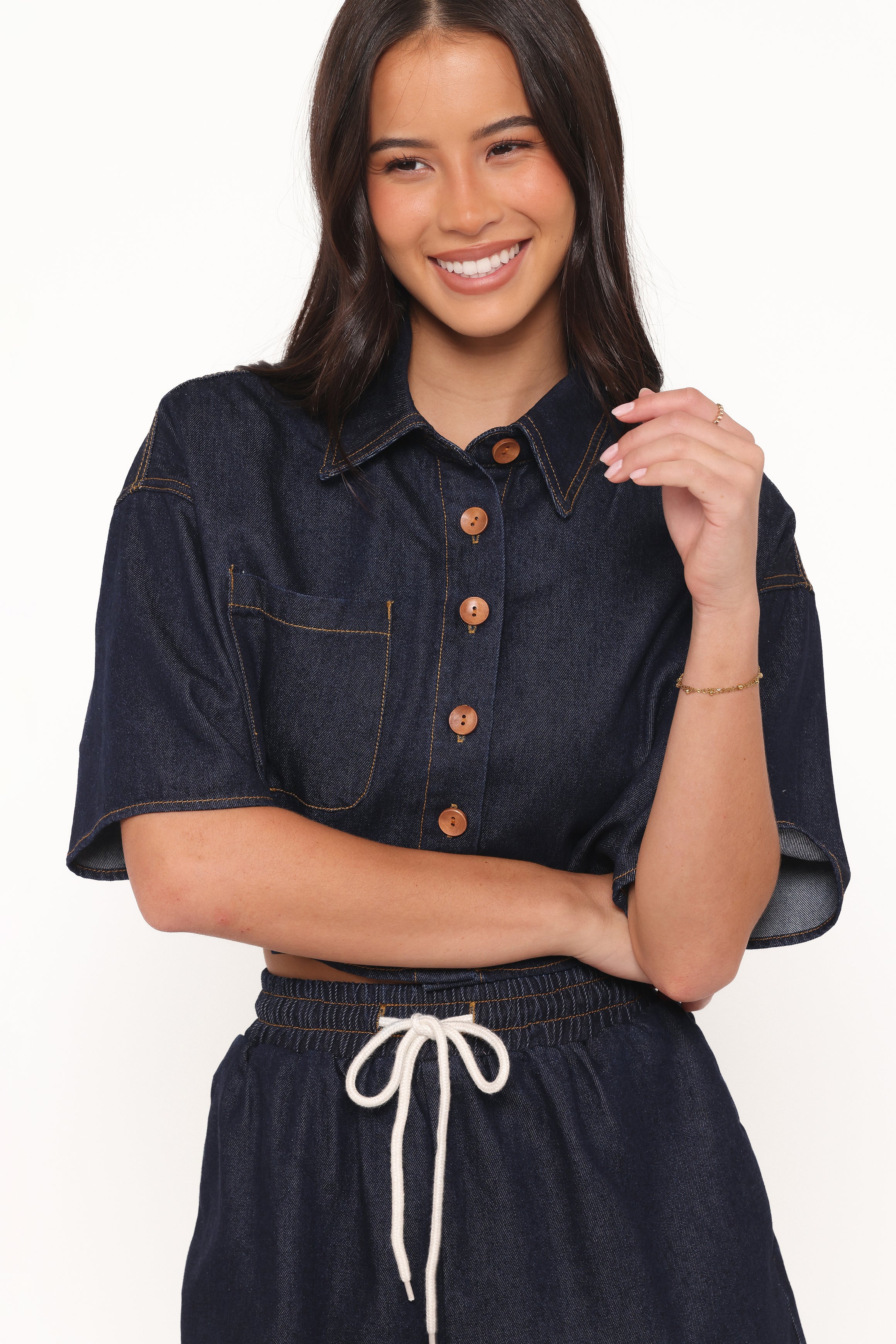 SETS Bels Denim Short Set - Indigo