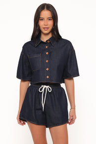 SETS Bels Denim Short Set - Indigo