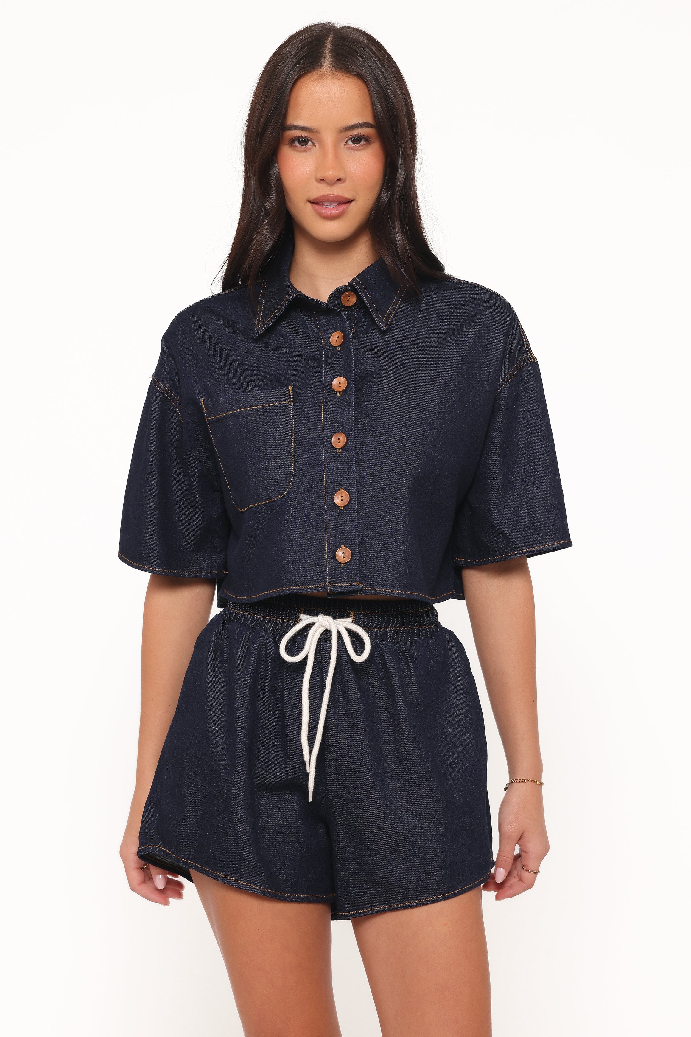SETS Bels Denim Short Set - Indigo