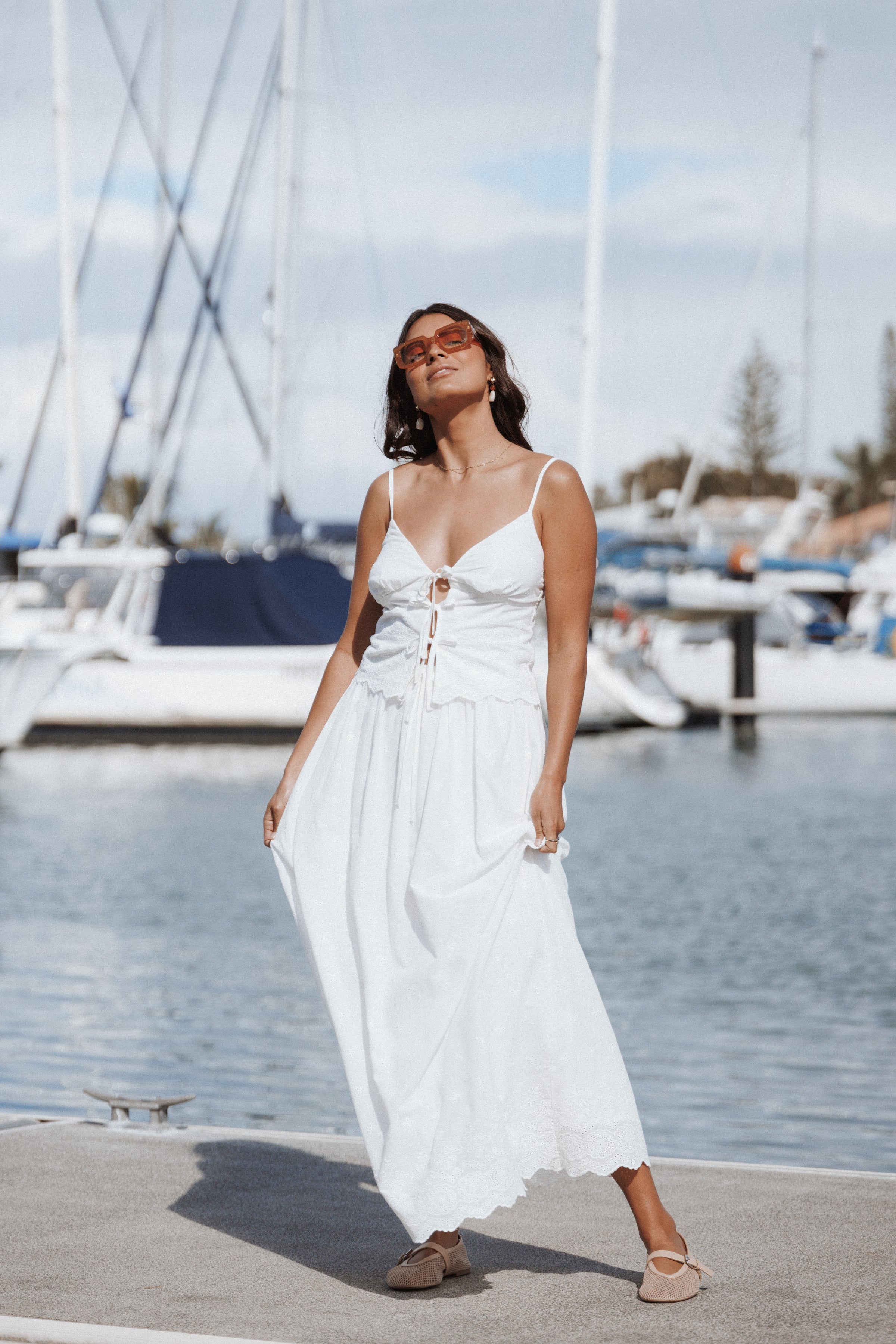 SETS Blaire Skirt Set - White