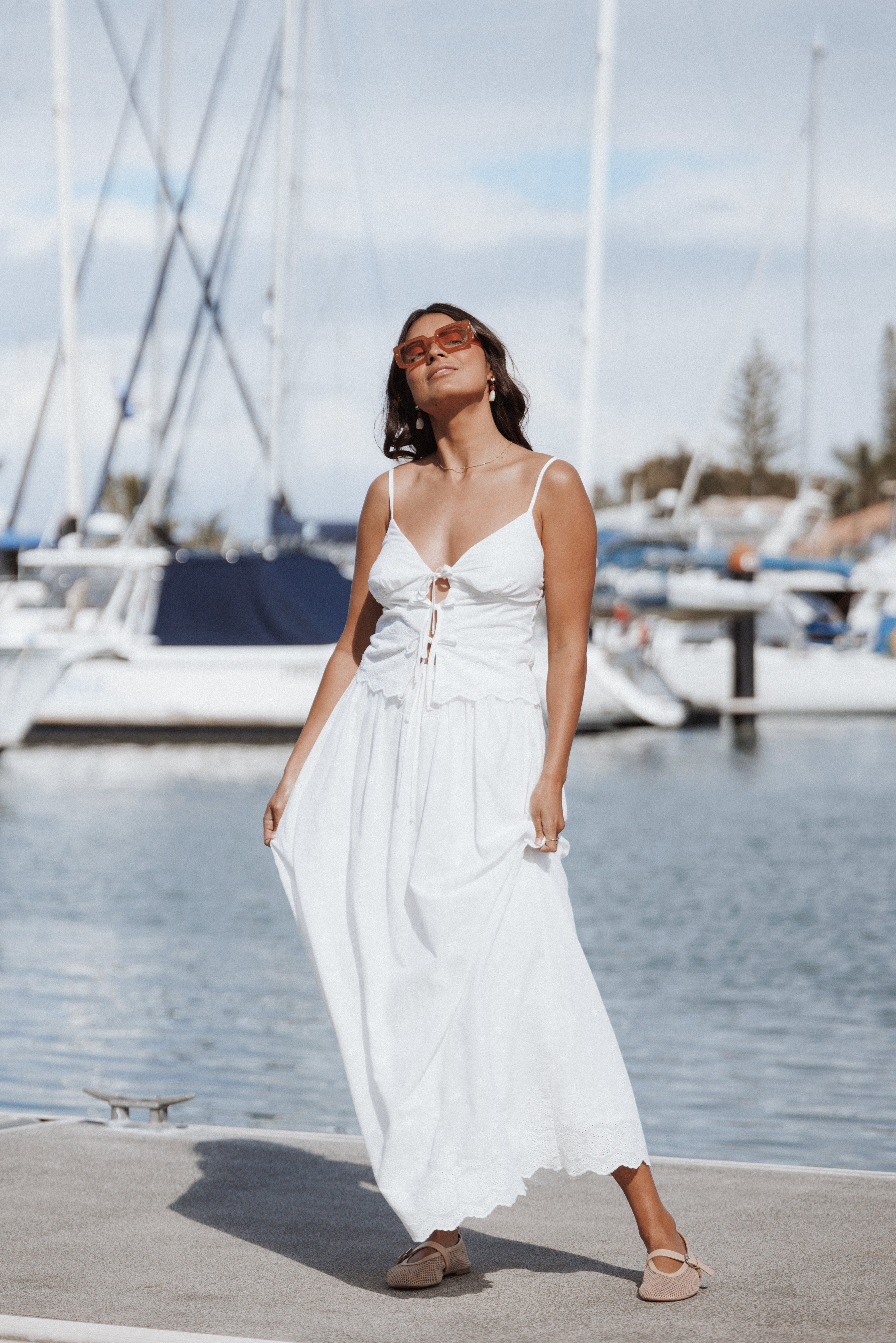 SETS Blaire Skirt Set - White