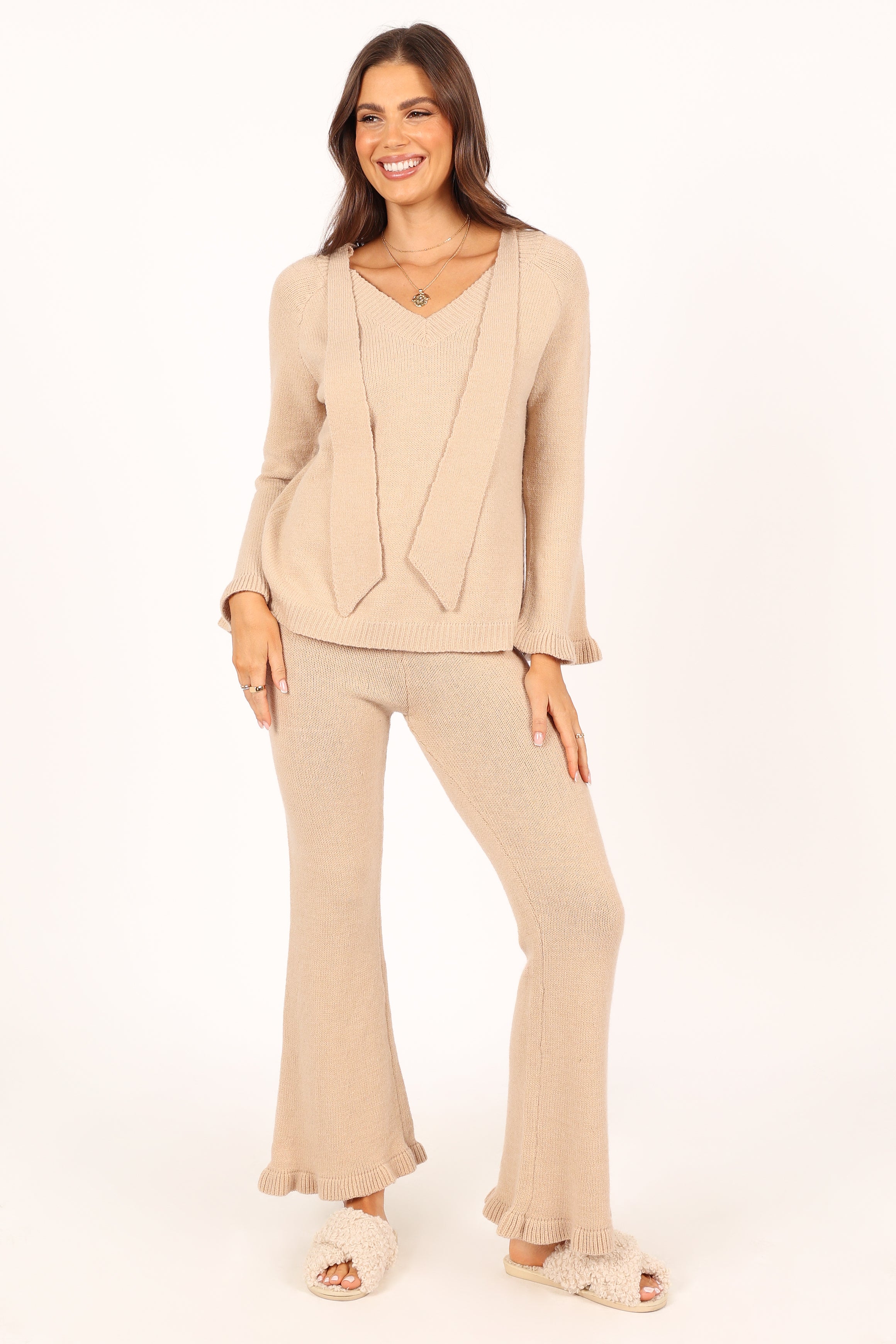 Sets @Boa Knitted Set - Oatmeal