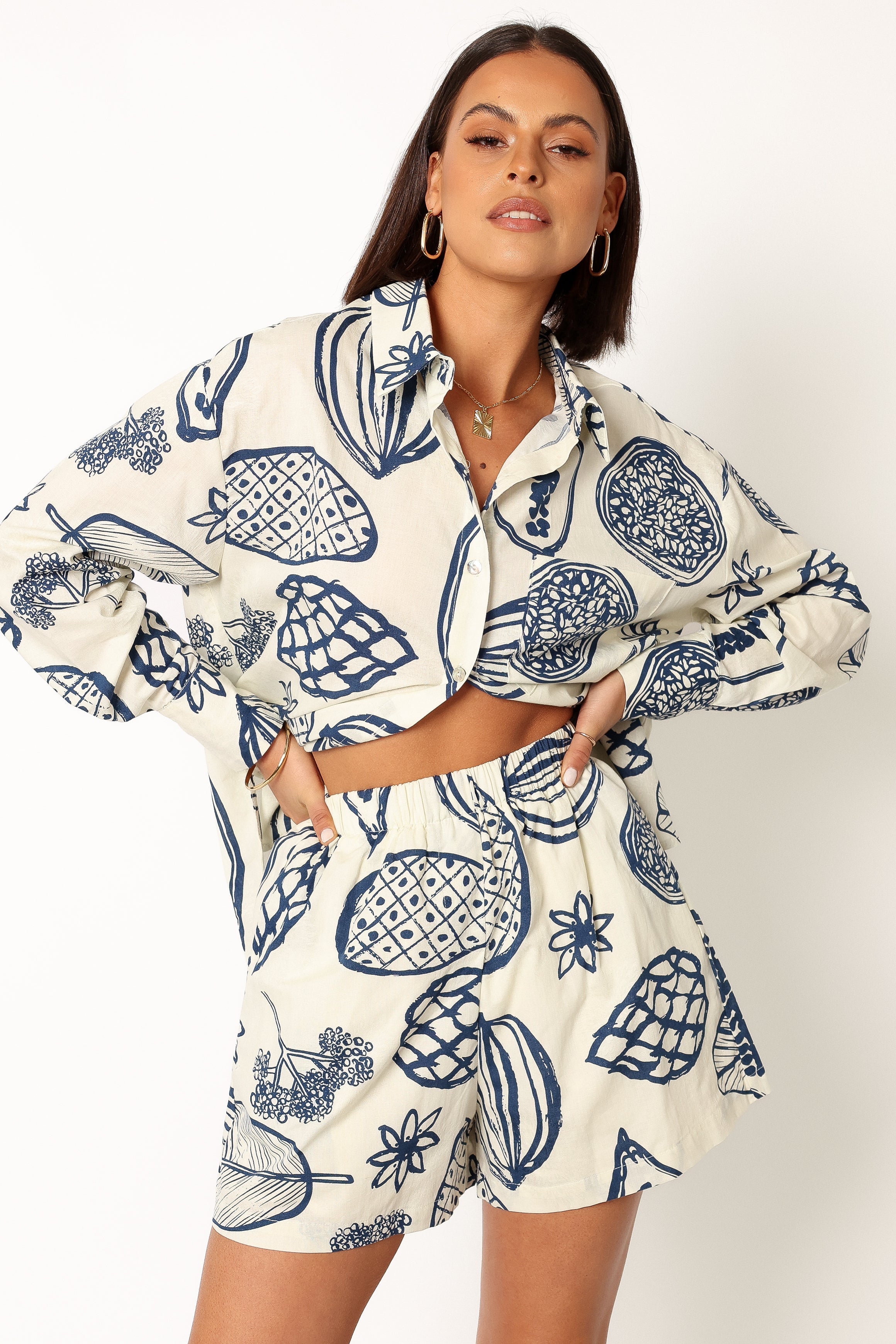 SETS @Bonnie Two Piece Set - Navy