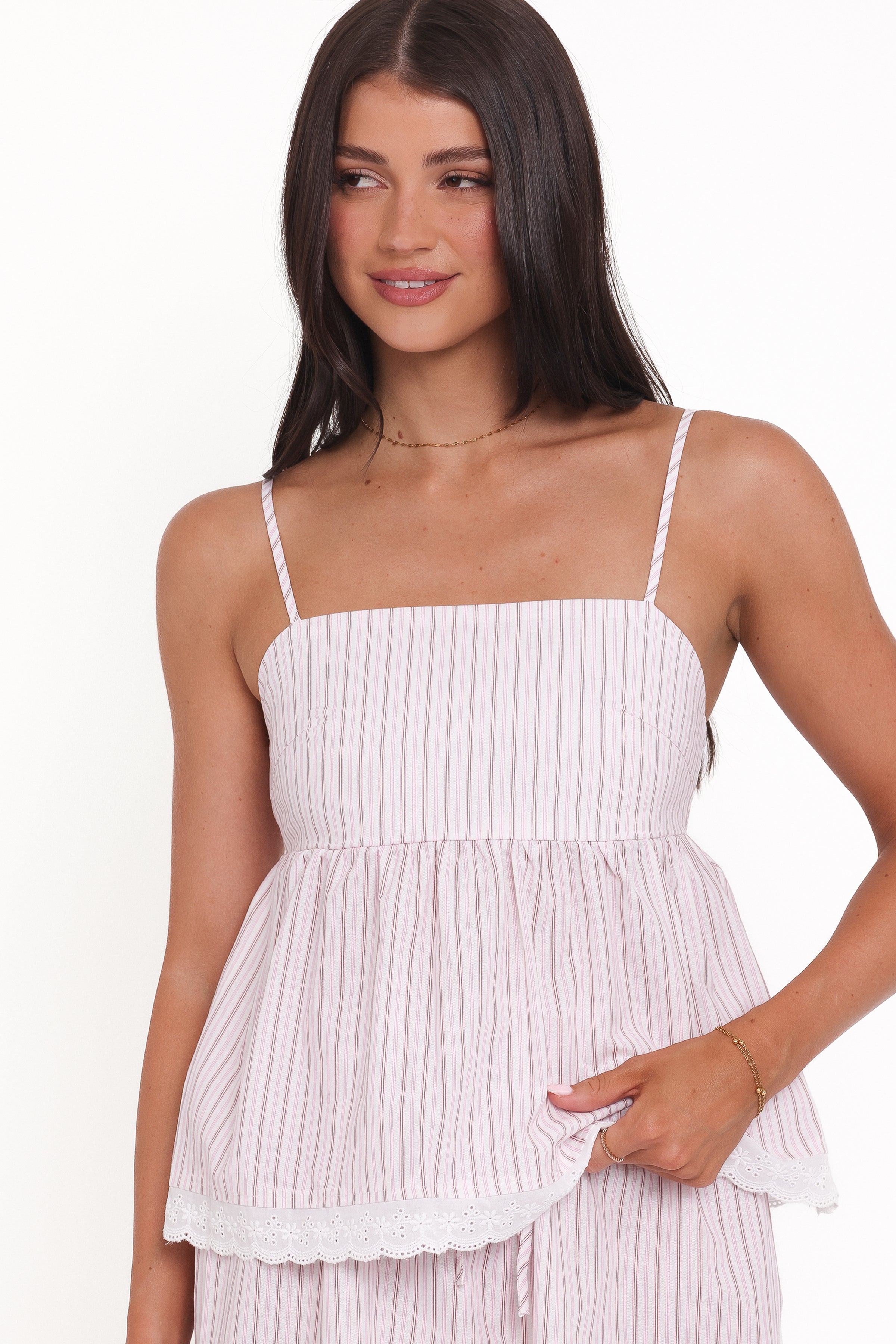 SETS Bridie Short Set - Pink Stripe