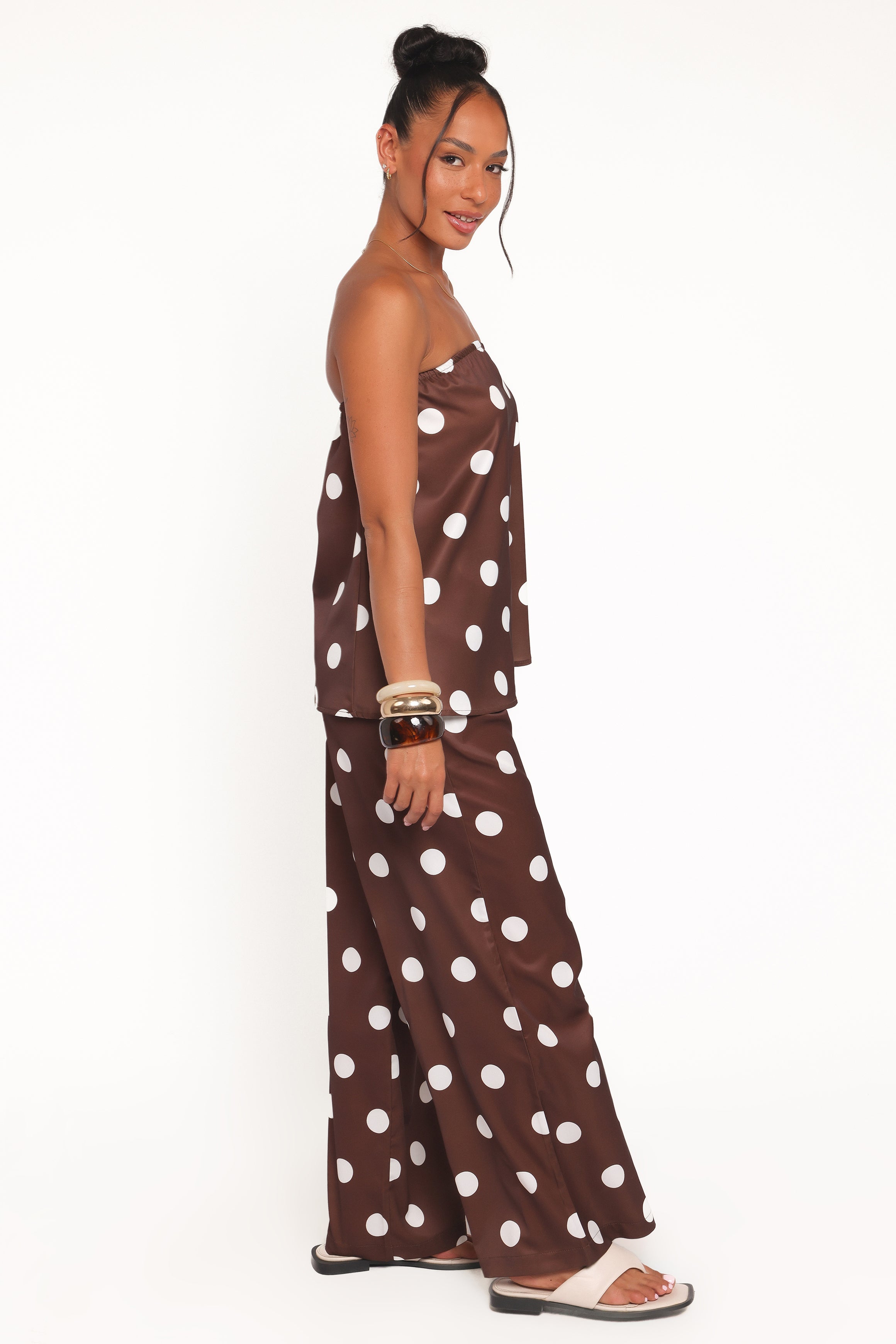 SETS Brielle Polka Dot Set - Brown Polka Dot