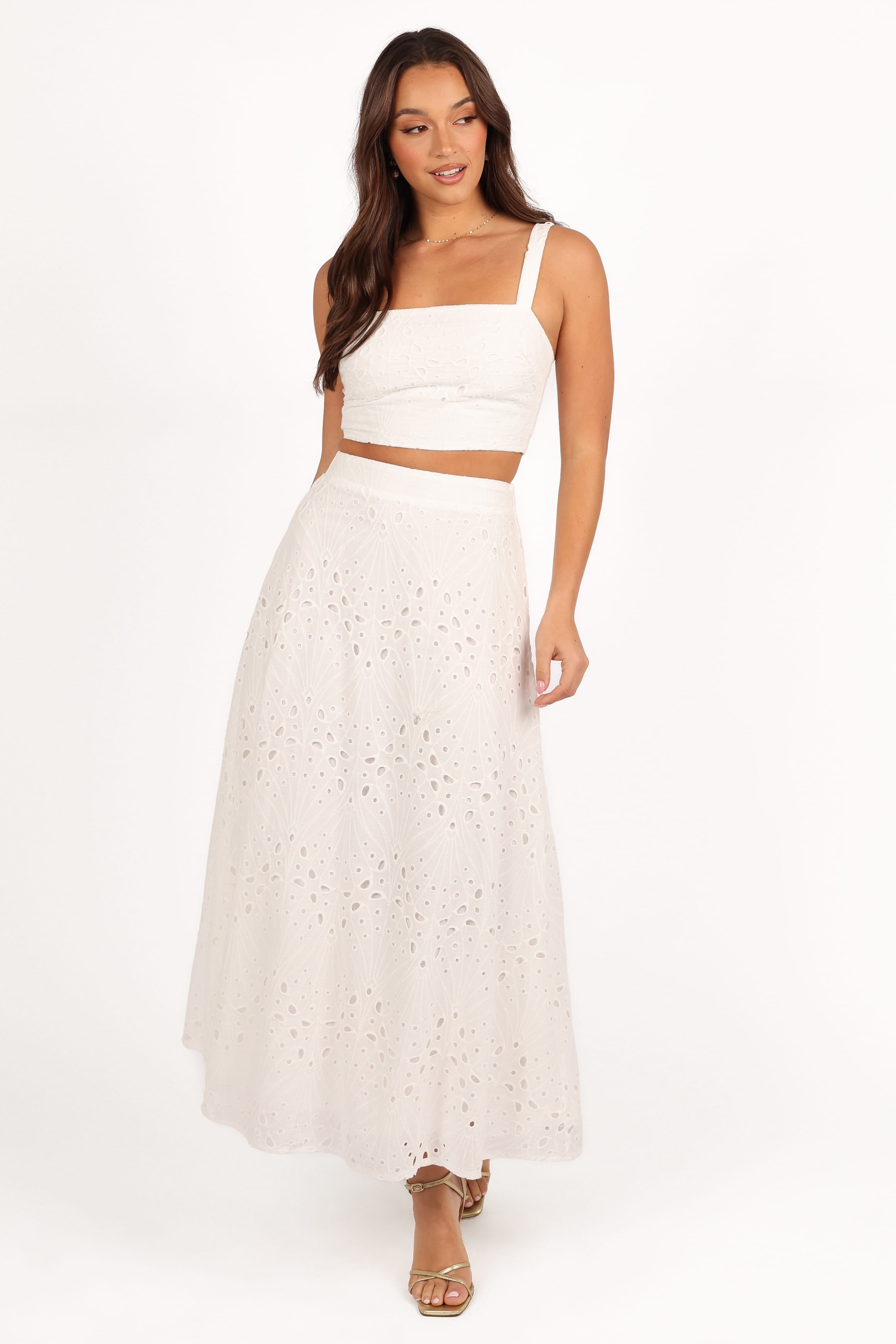 SETS Camellia Two Piece Set - White