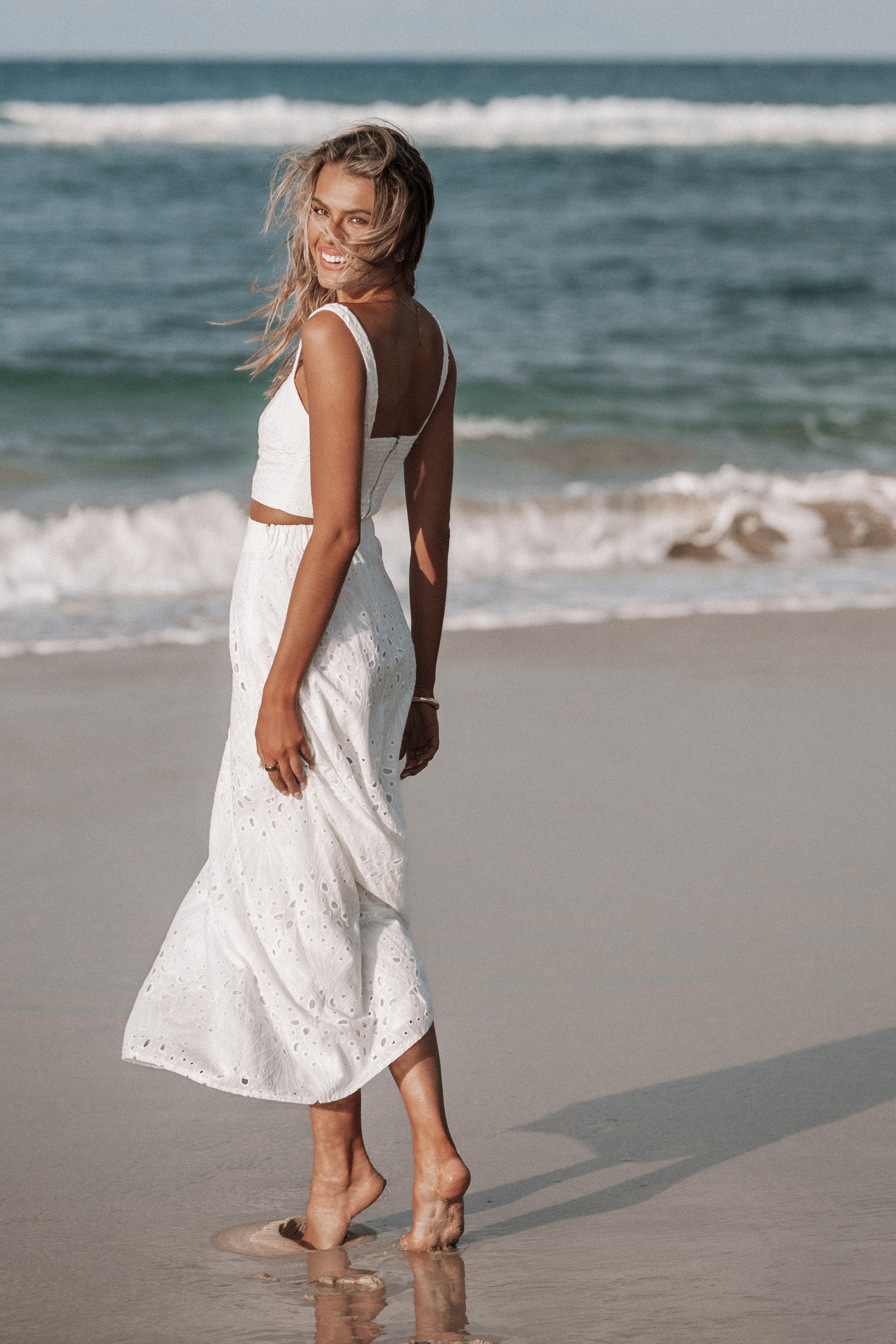 SETS Camellia Two Piece Set - White