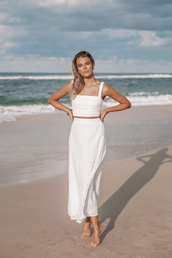 SETS Camellia Two Piece Set - White