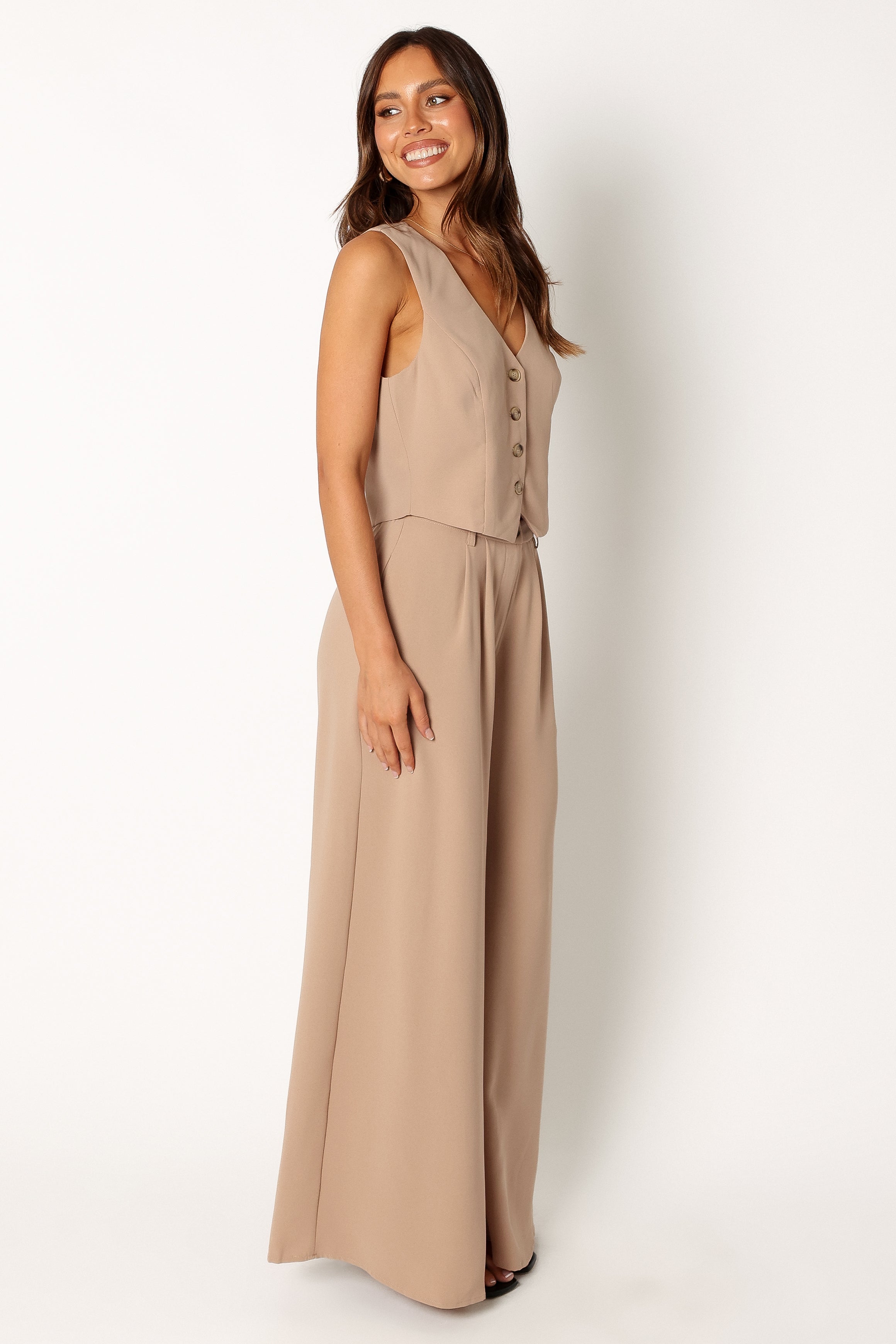 SETS @Camille Two Piece Set - Beige