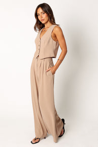 SETS @Camille Two Piece Set - Beige