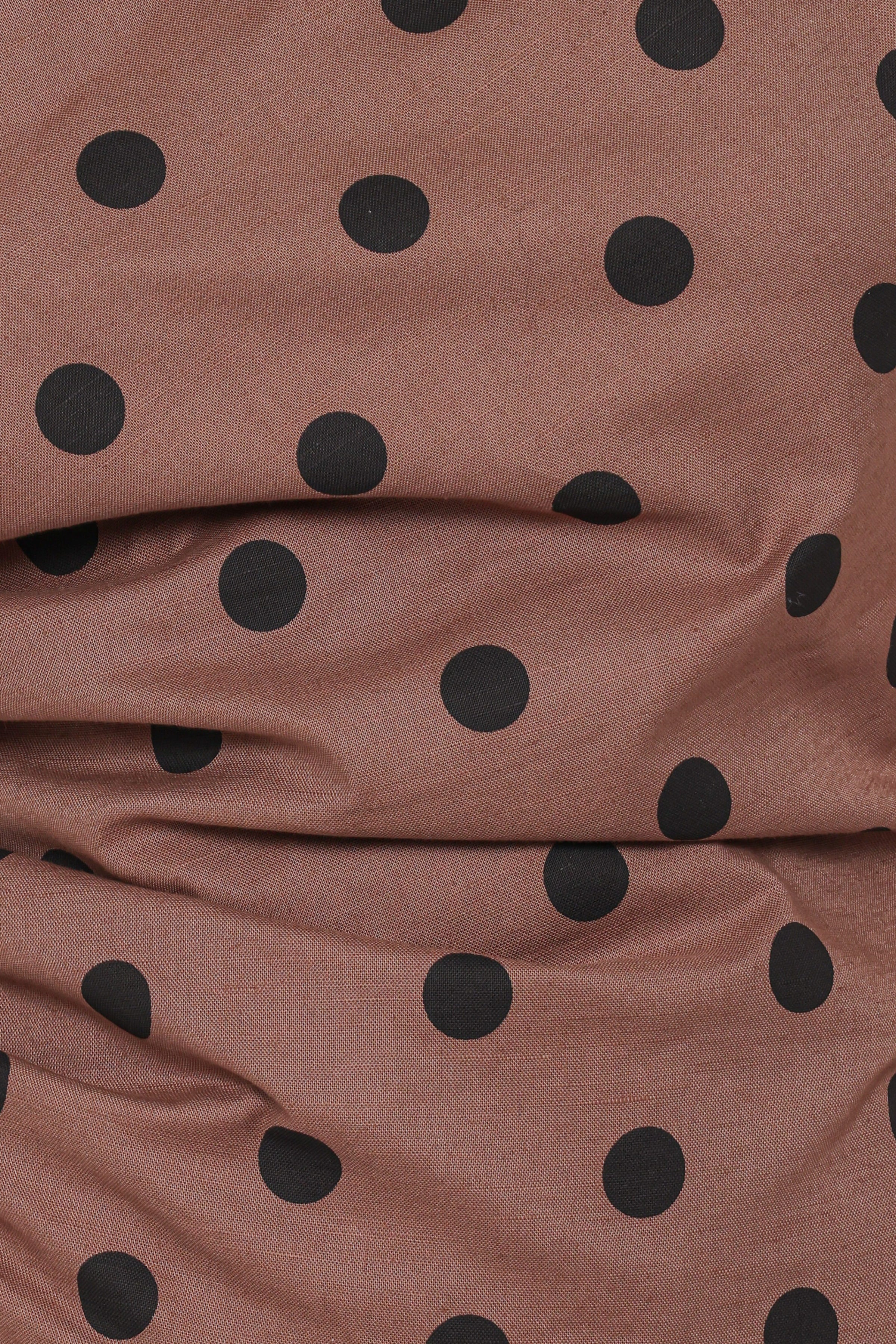SETS Carter Short Set - Brown Polka Dot