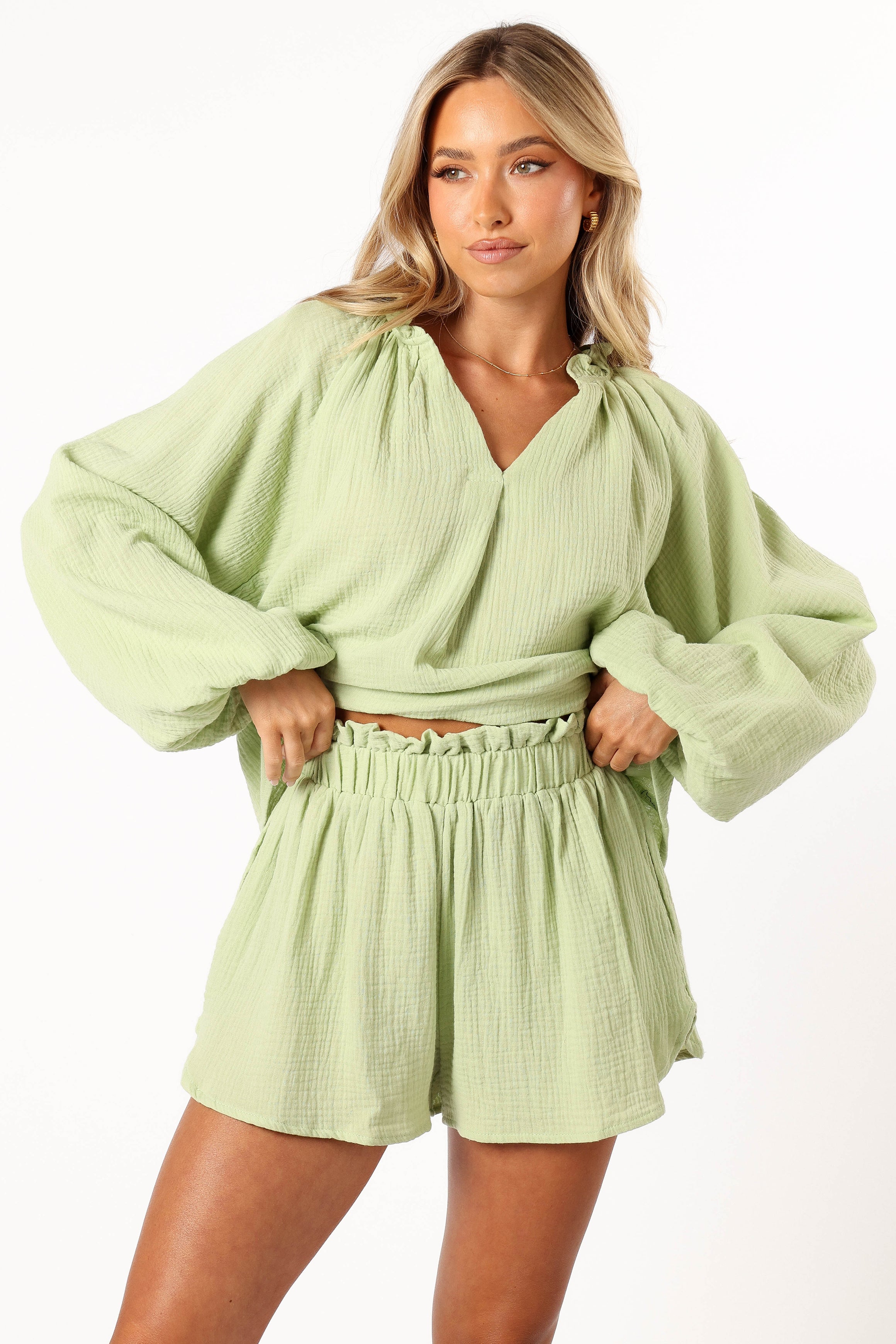 SETS @Casper Two Piece Set - Green