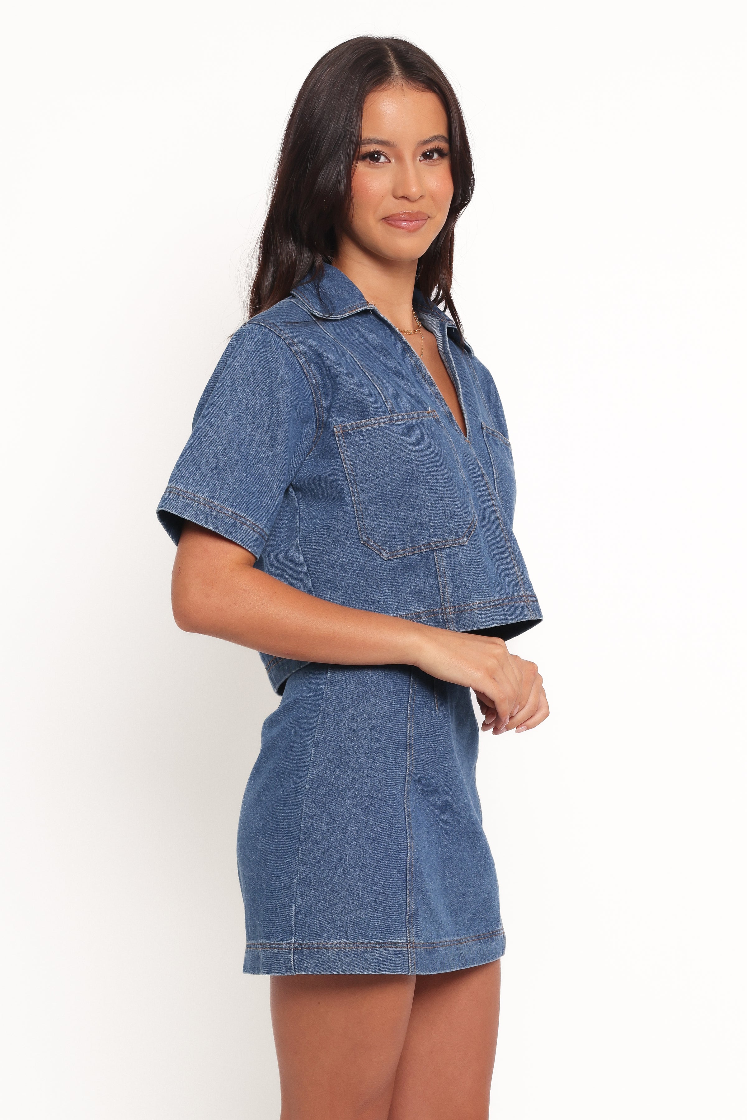 SETS Cera Two Piece Set - Medium Denim