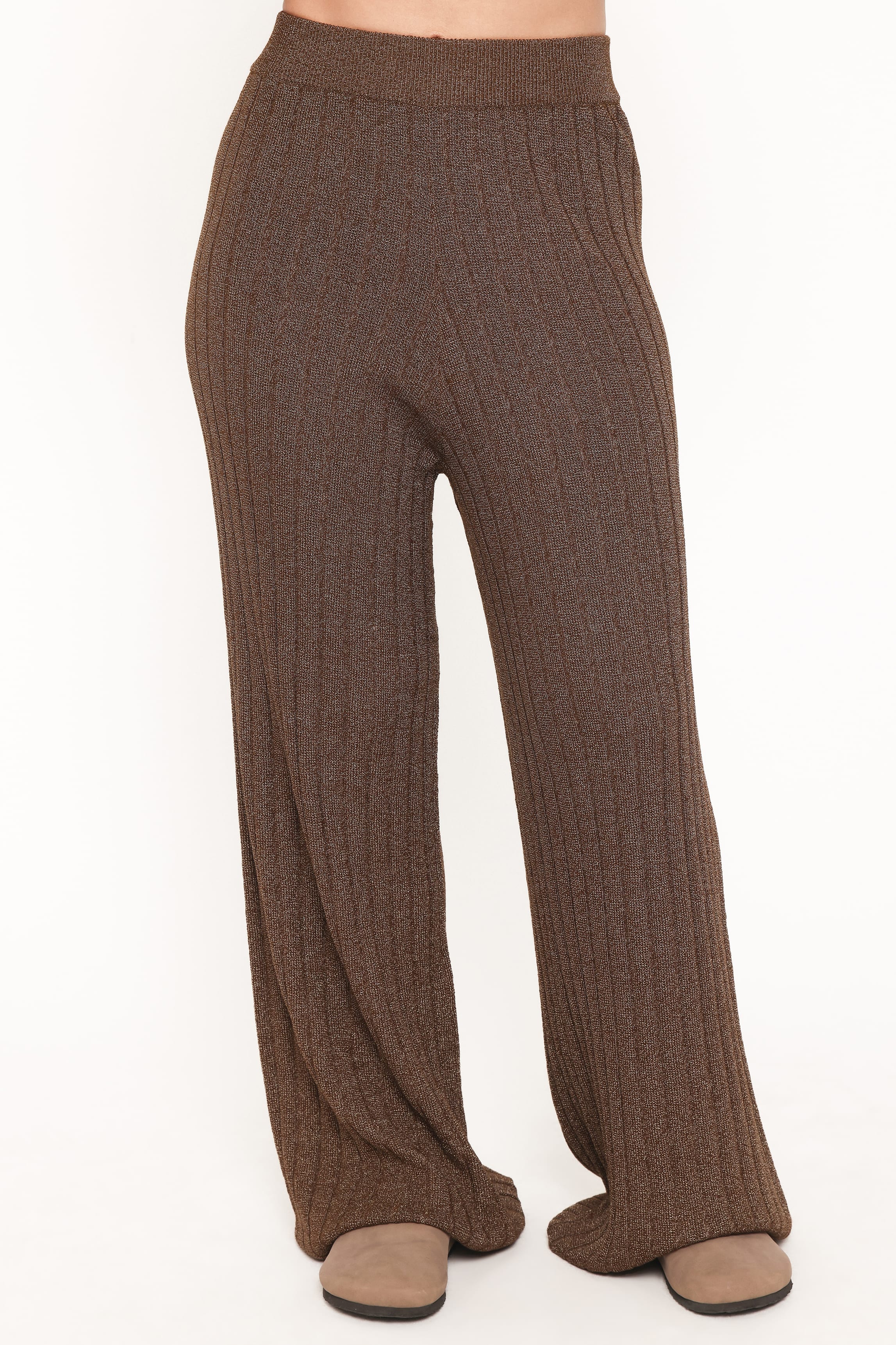 SETS Cherish Knitted Pant Set - Brown