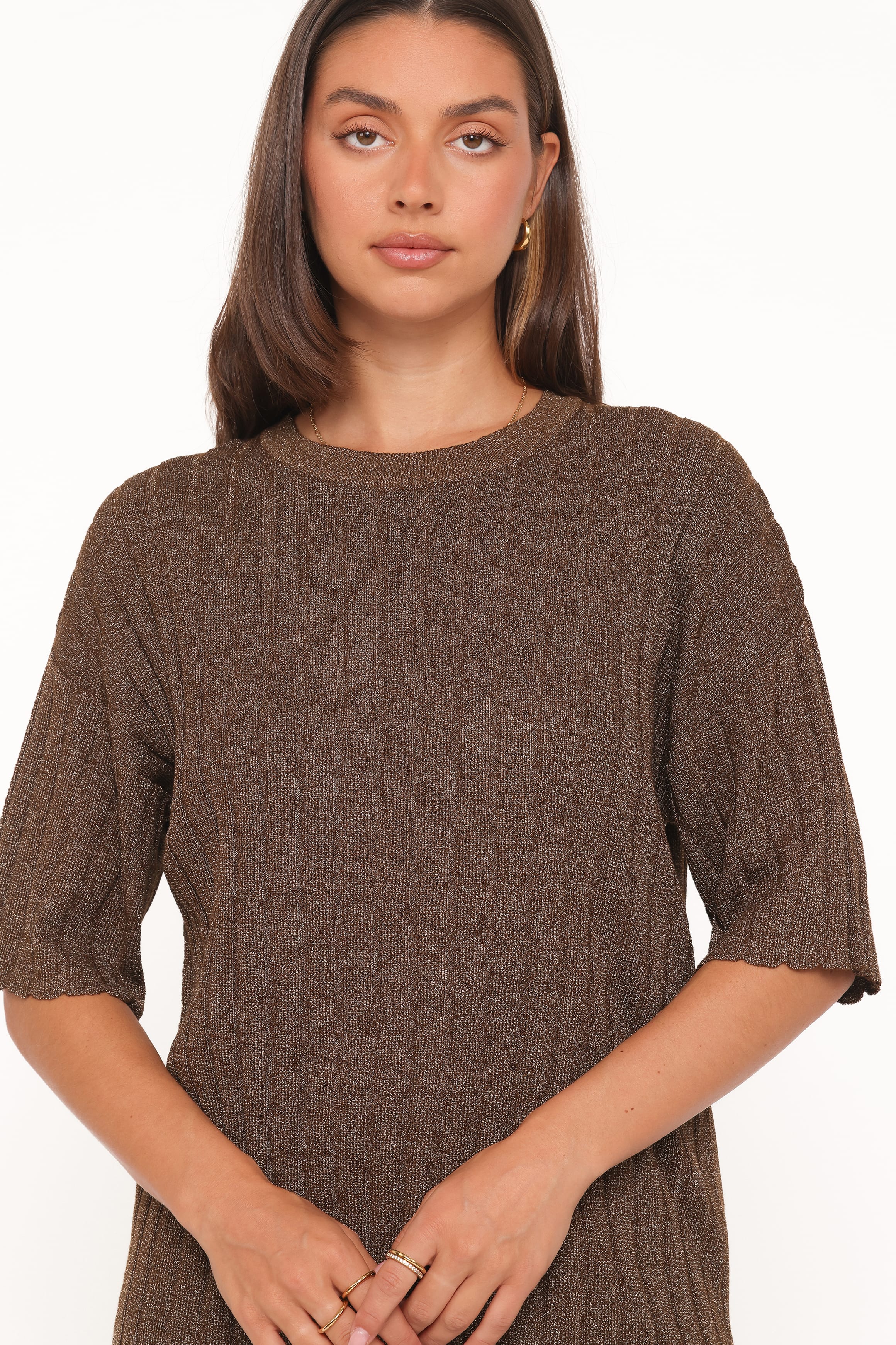 SETS Cherish Knitted Pant Set - Brown