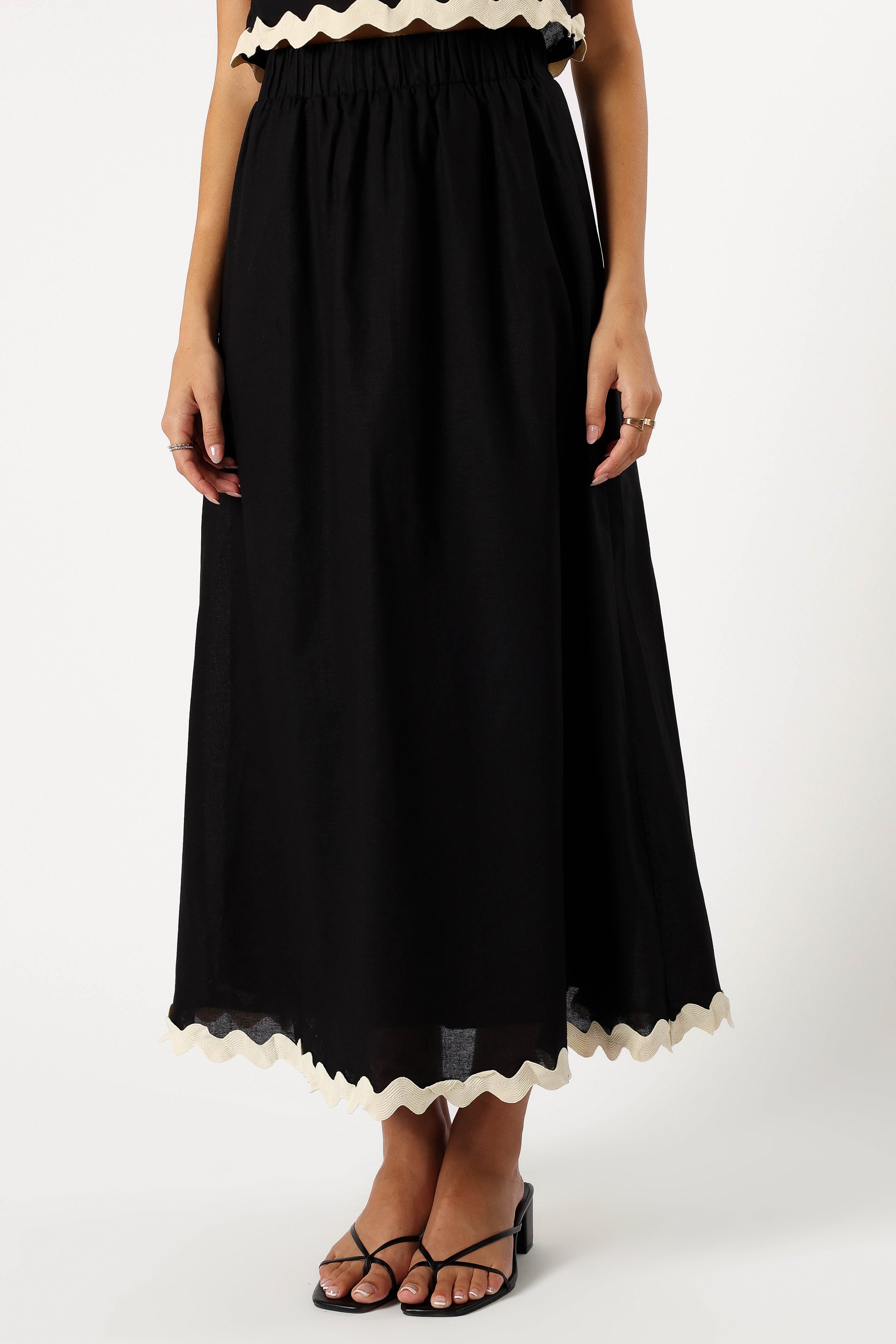 SETS @Chrissy Two Piece Set - Black Cream