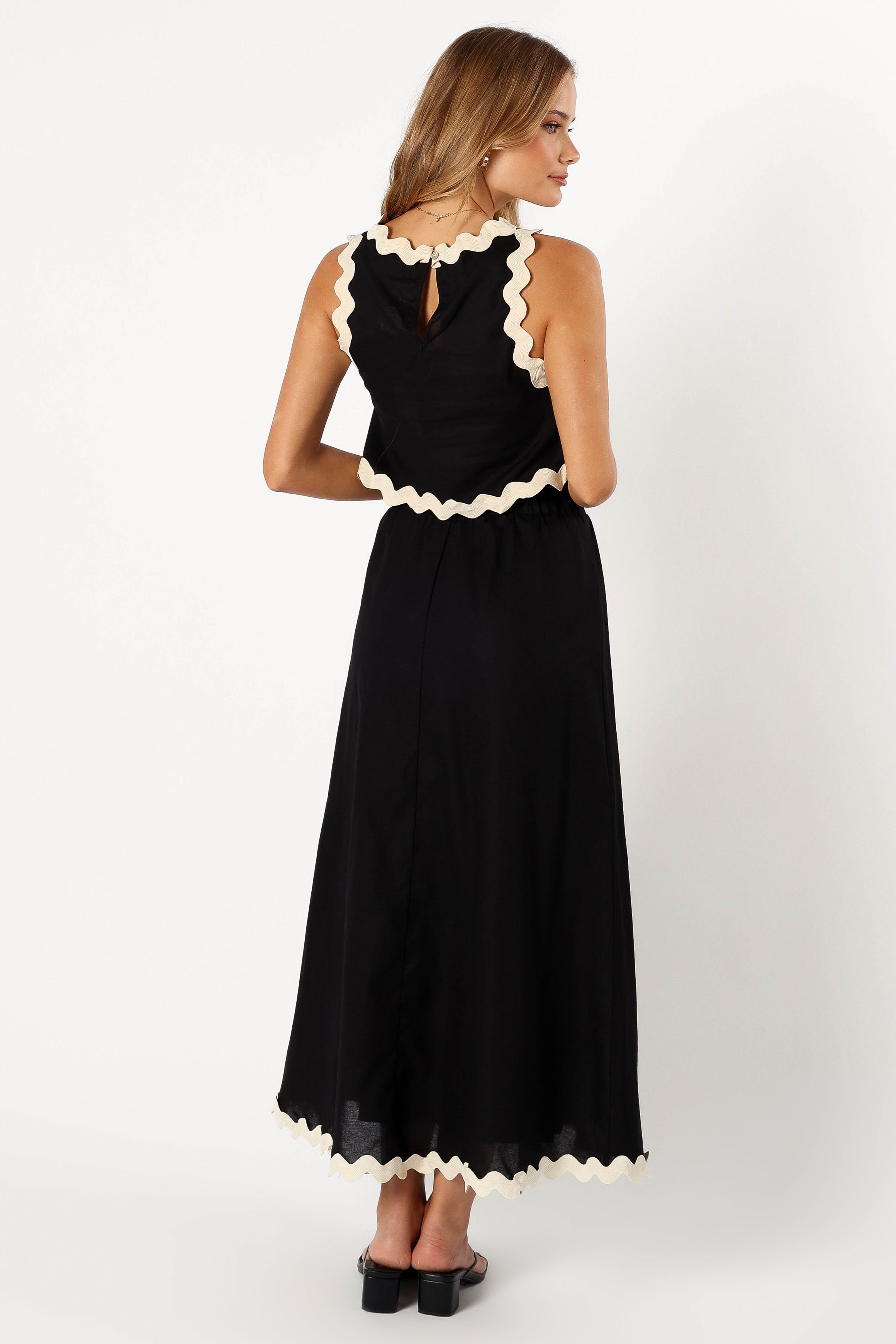 SETS @Chrissy Two Piece Set - Black Cream