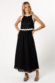 SETS @Chrissy Two Piece Set - Black Cream