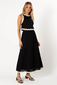 SETS @Chrissy Two Piece Set - Black Cream