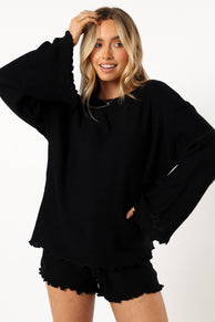 SETS @Christina Knit Set - Black