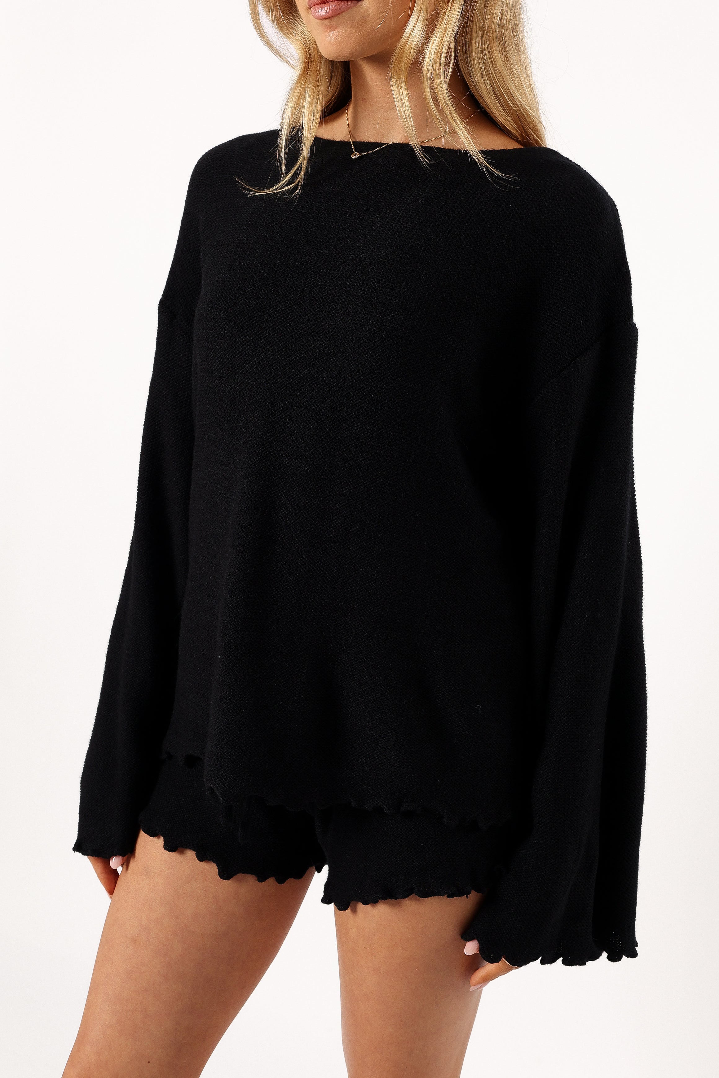 SETS @Christina Knit Set - Black