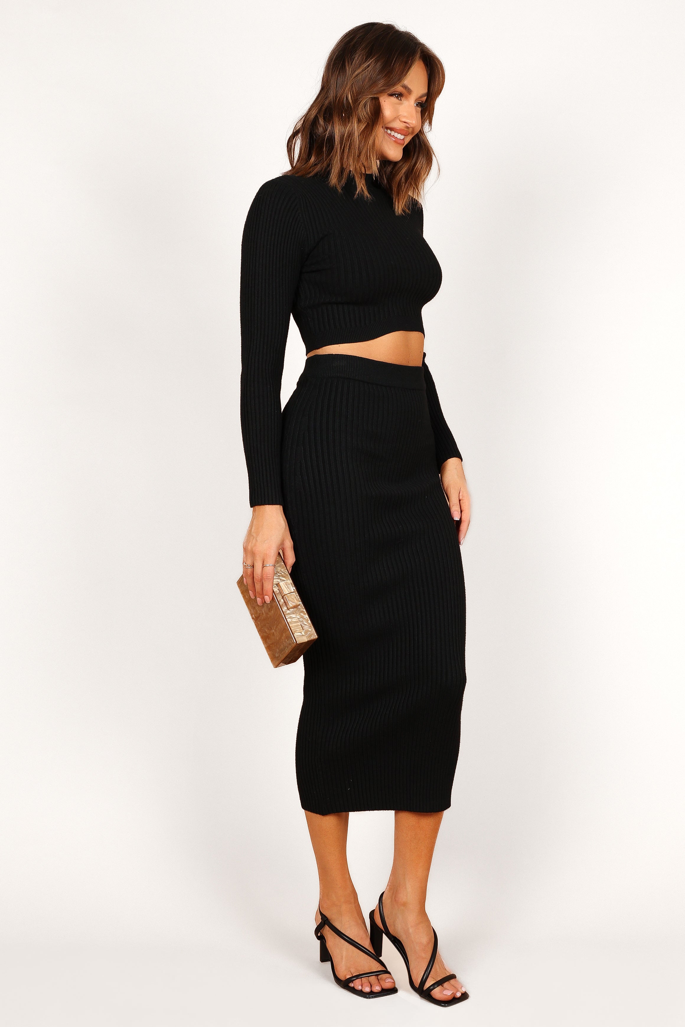SETS Claire Knit Two Piece Set - Black