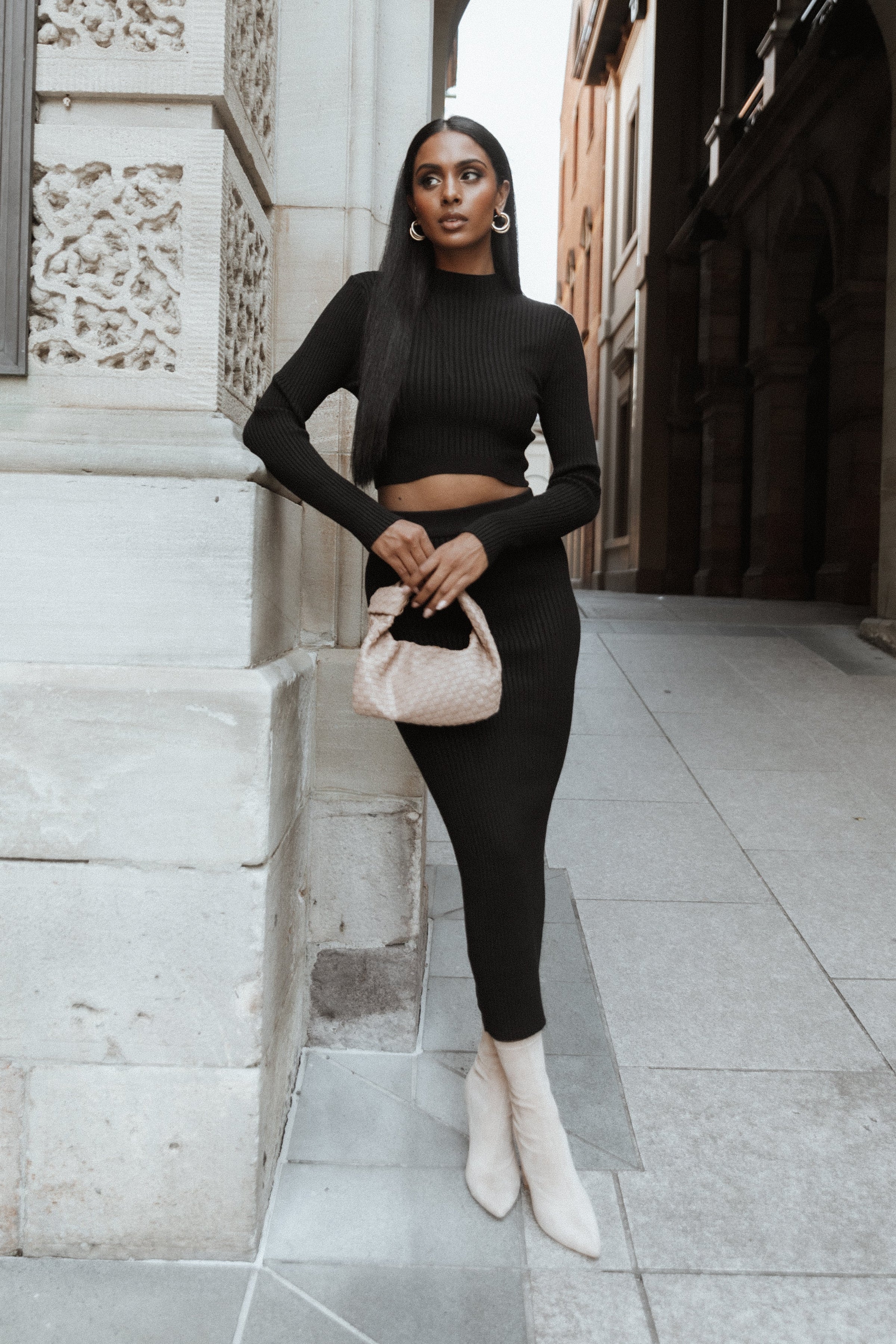 SETS Claire Knit Two Piece Set - Black