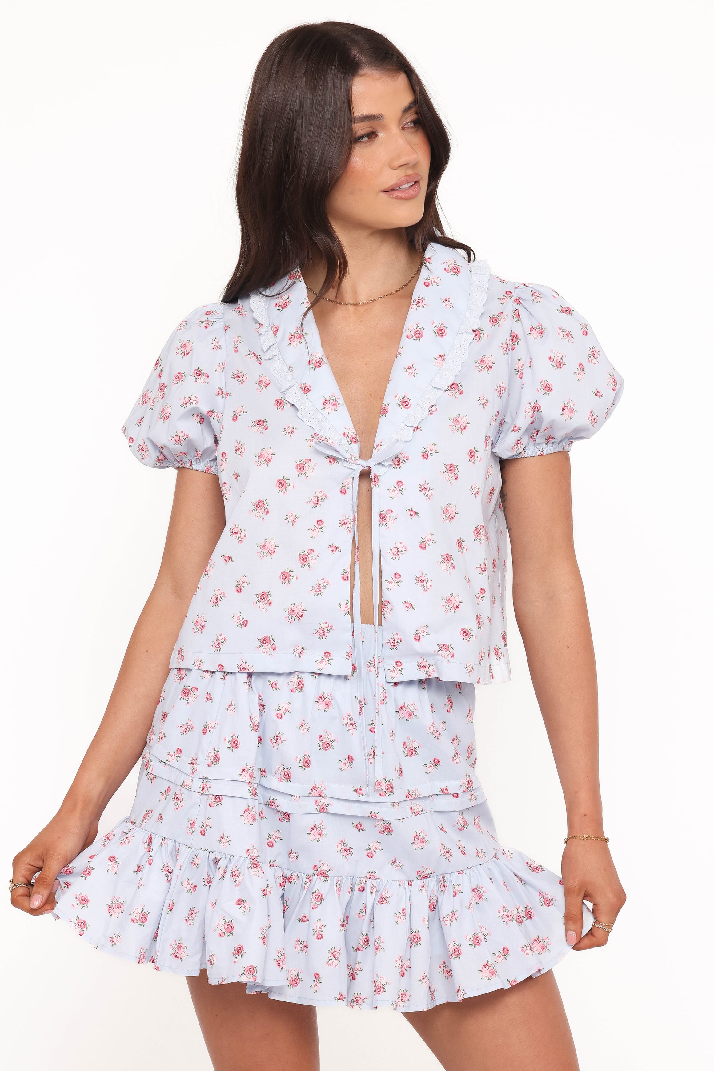 SETS Courtney Skirt Set - Blue